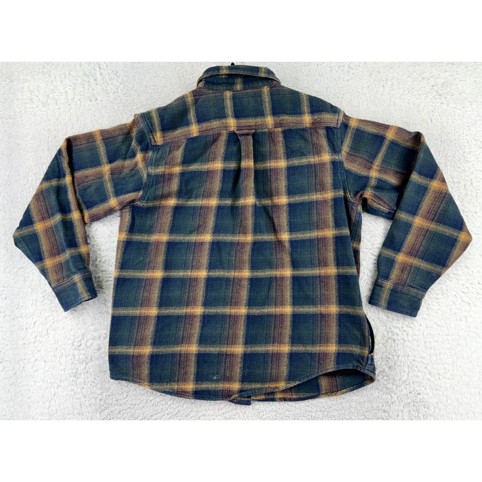 Orvis VINTAGE Orvis Flannel Shirt Men L Green Plaid 100% Cotton Button-Up Size US L / EU 52-54 / 3 - 2 Thumbnail