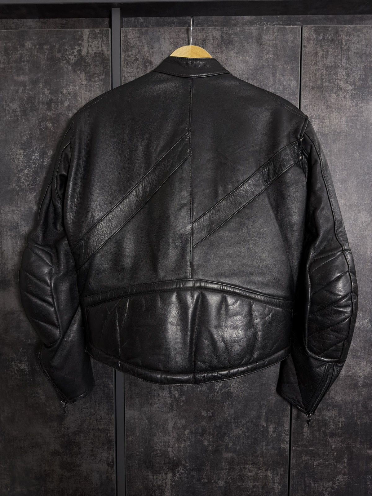 Genuine Leather Vintage Leather Cropped Moto Biker Jacket Avantgarde Opium Size US M / EU 48-50 / 2 - 9 Thumbnail