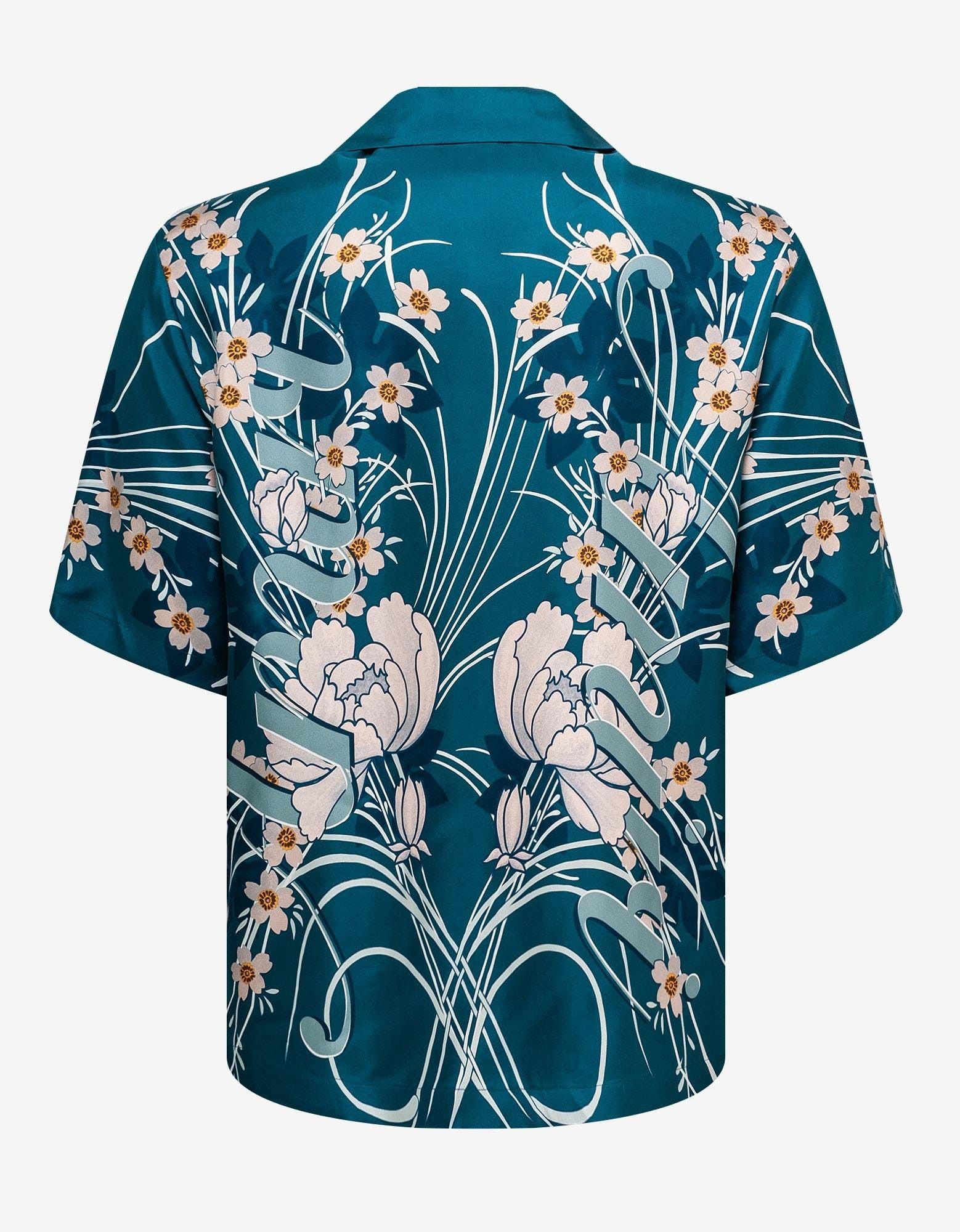 Amiri Amiri Blue Floral Bowling Shirt Size US S / EU 44-46 / 1 - 2 Thumbnail
