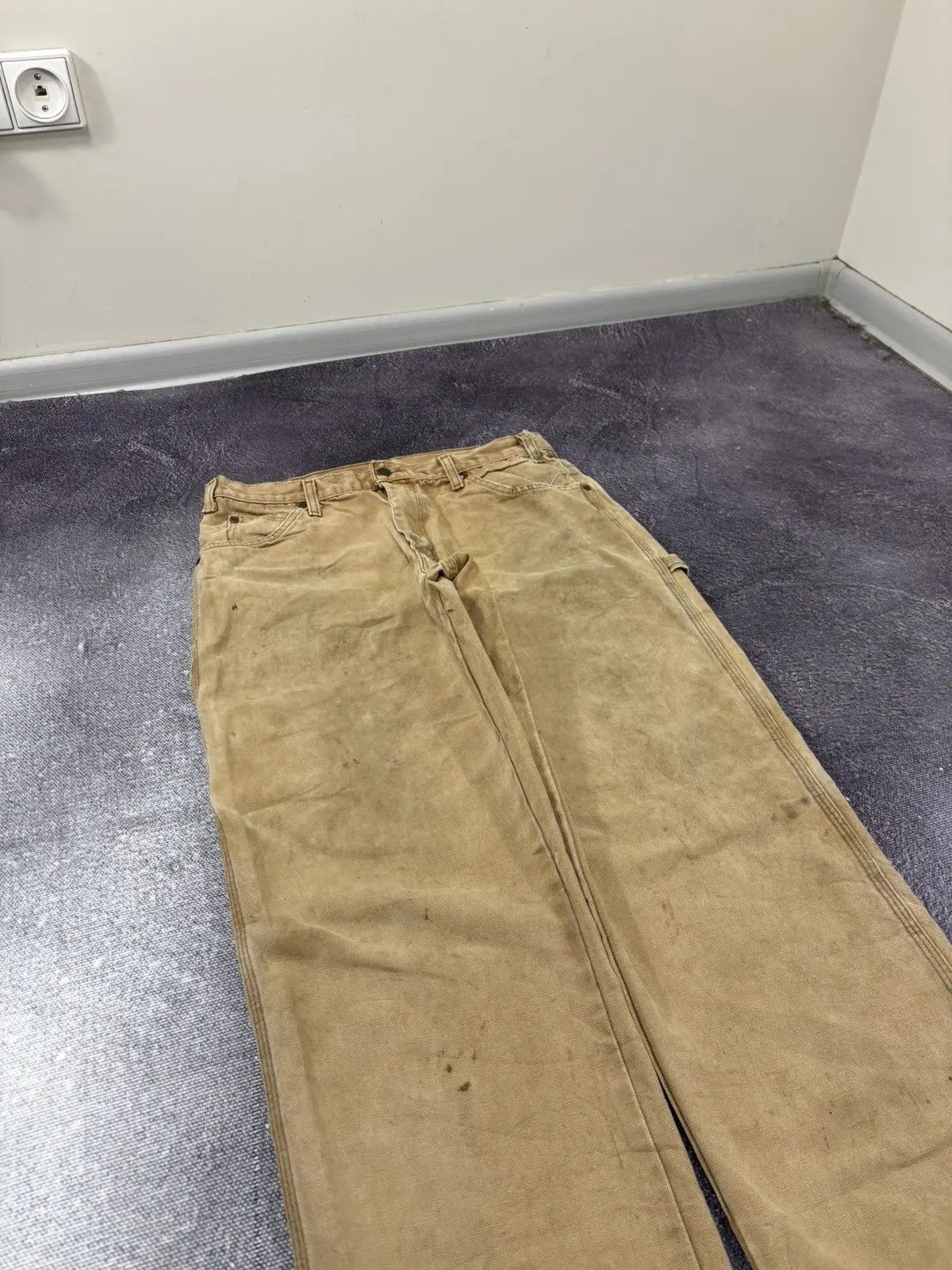 Dickies × Vintage Vintage Dickies Faded Carpenter USA Hype Skate Baggy Pants Size US 34 / EU 50 - 8 Thumbnail