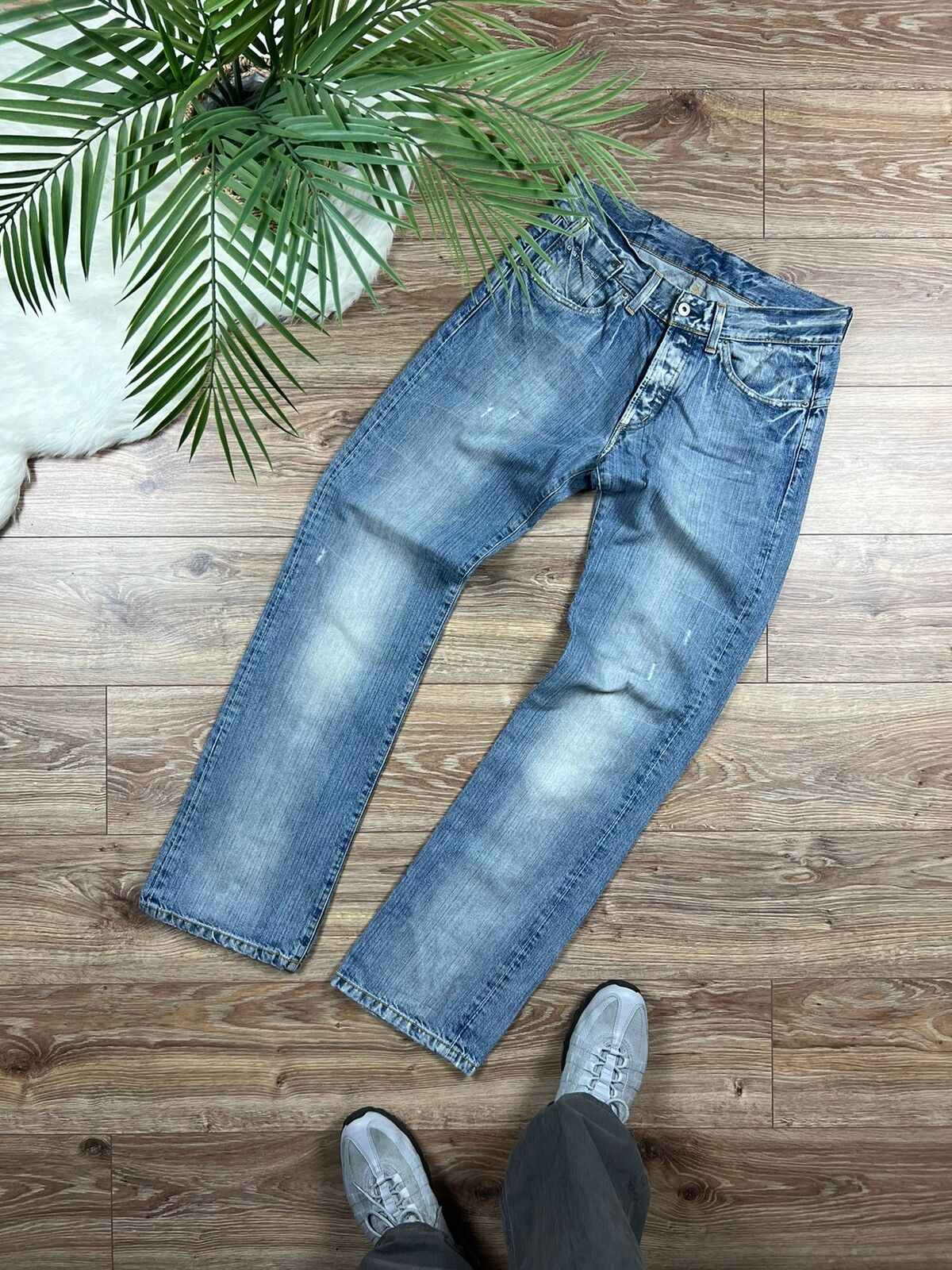 Vintage 💎 90’S G-STAR RAW VINTAGE AVANT GARDE WASHED STRAIGHT JEANS Size US 31 - 2 Preview