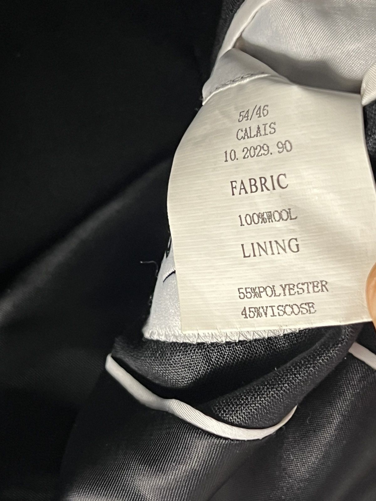 Designer × Mugler × Thierry Mugler Thierry Mugler Black Shiny Virgin Wool Suit Notched Lapel Size 44L - 4 Thumbnail