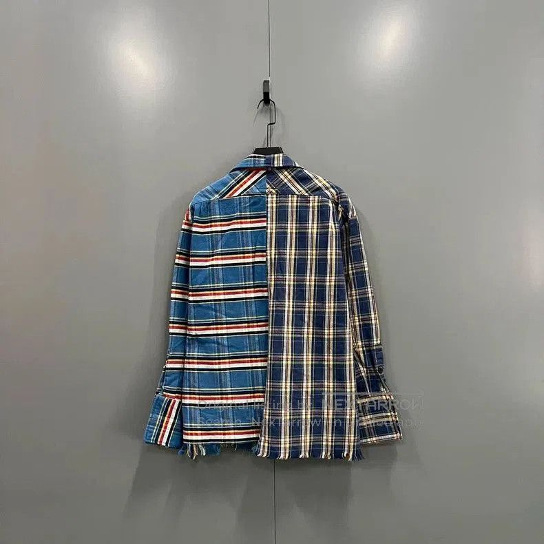 Greg Lauren GREG LAUREN Patchwork Plaid Shirt. Size US XXS / EU 40 - 2 Thumbnail