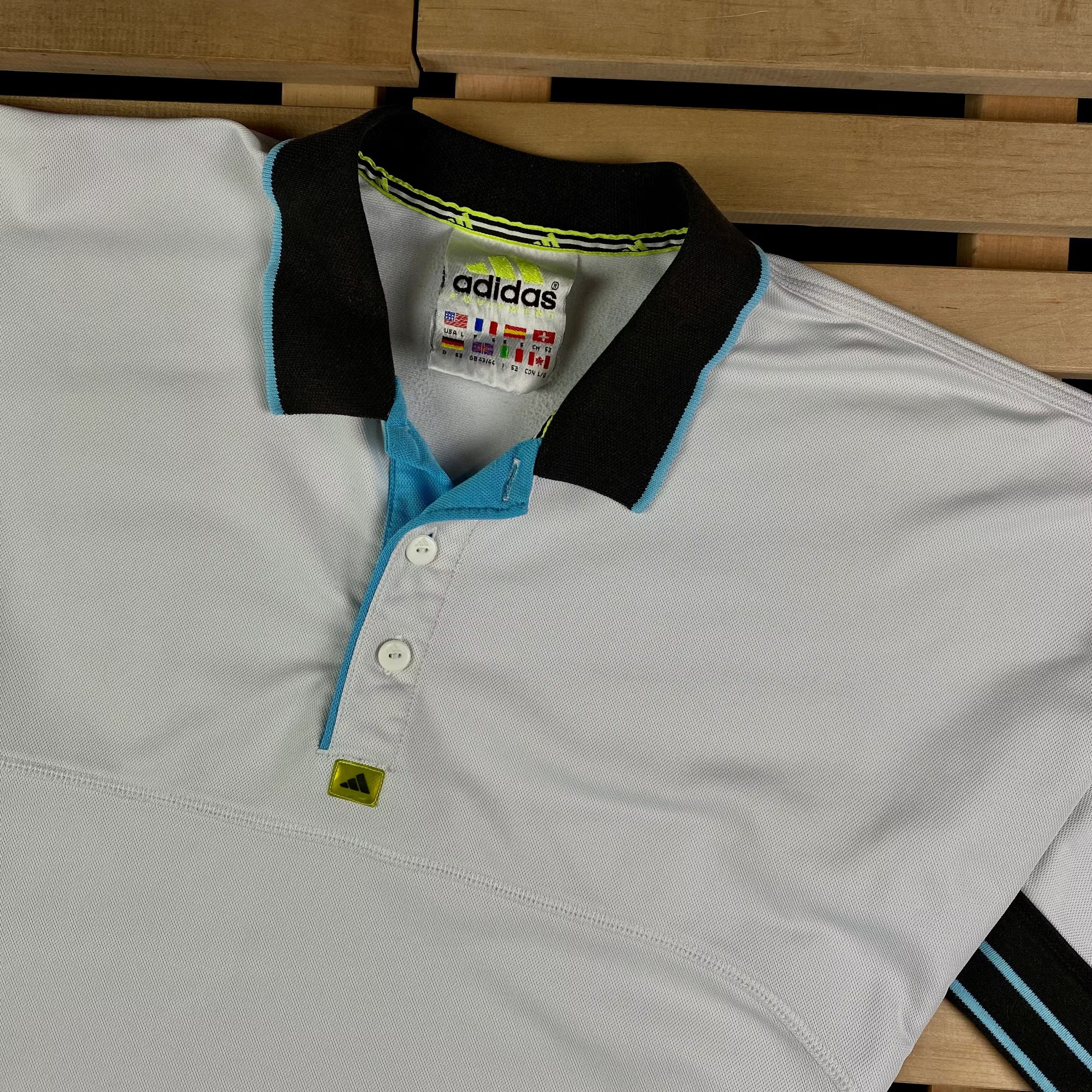 Adidas × Vintage Mens Polo T Shirt Adidas Equipment Vintage Size L Size US L / EU 52-54 / 3 - 2 Thumbnail