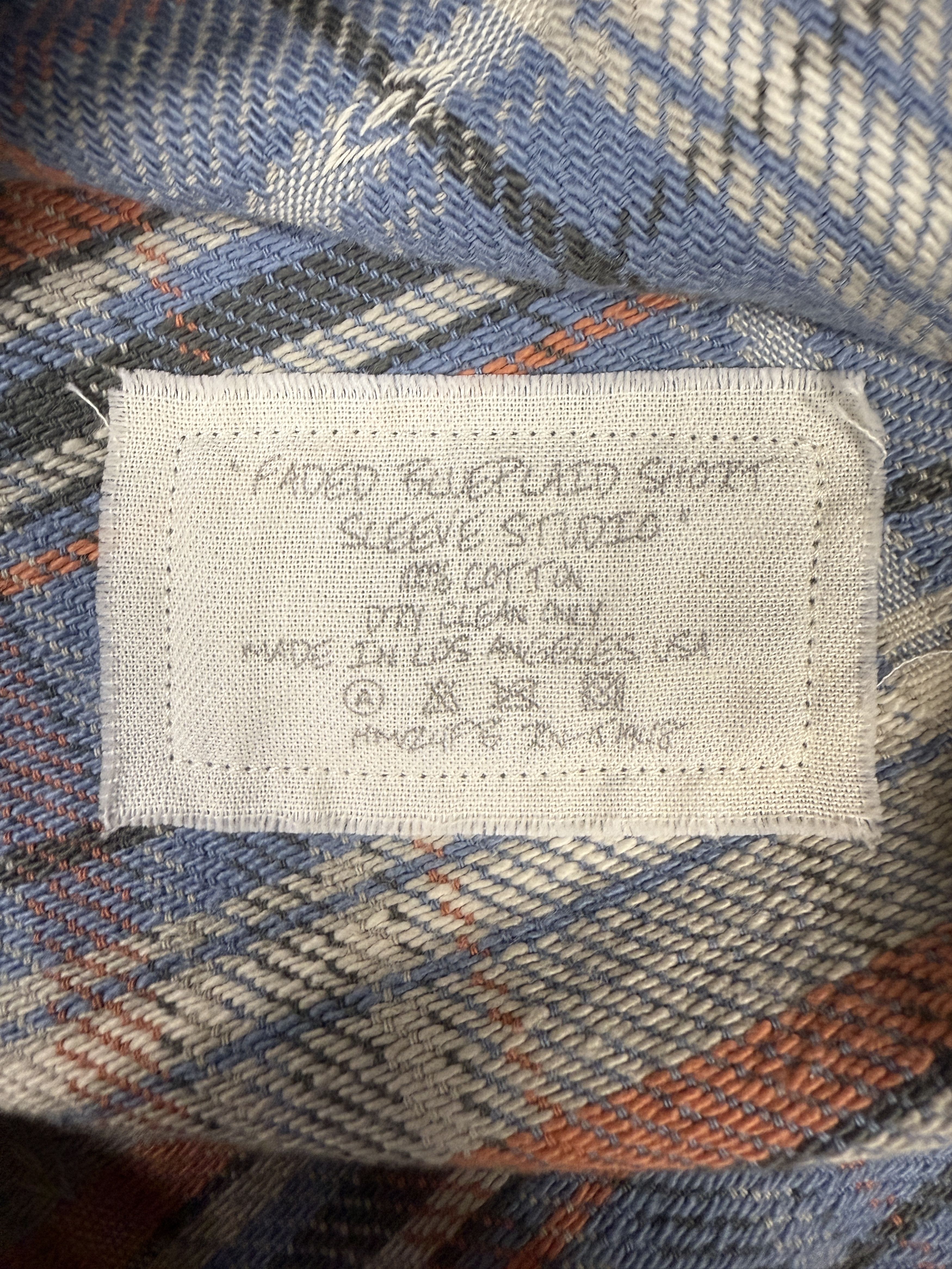 Greg Lauren $750 Greg Lauren Plaid SS Studio Faded Shirt Size US S / EU 44-46 / 1 - 9 Thumbnail