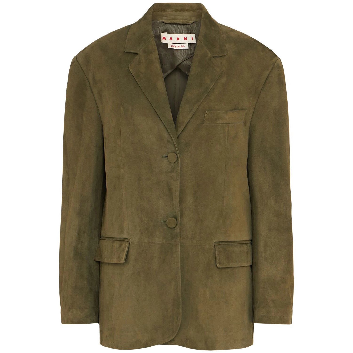 MARNI Deep Sage Suede Blazer Jacket New & Authentic (Women's