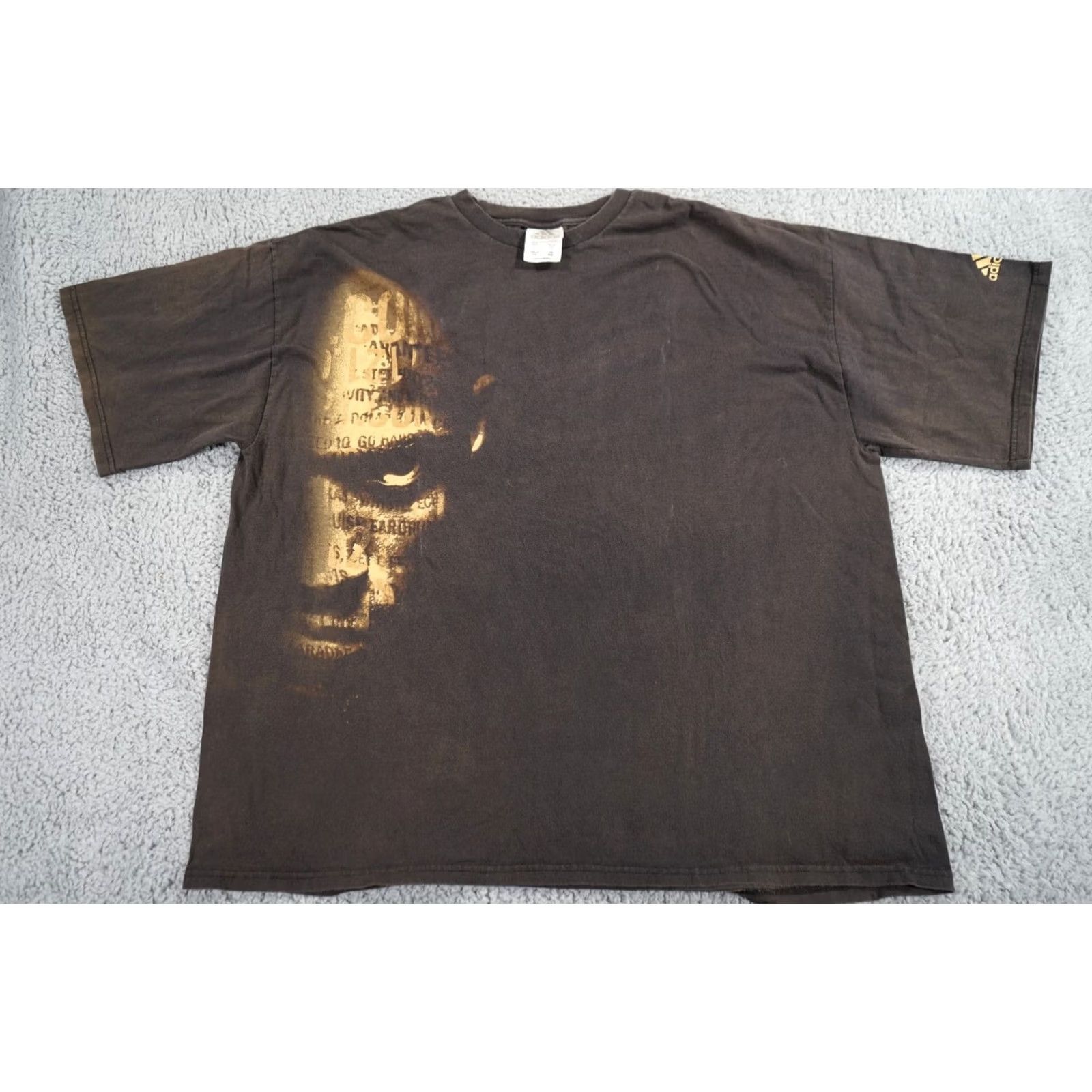 Adidas VINTAGE adidas Basketball Kevin Garnett T Shirt Mens 2XL Black Y2K Big Portrait Size US XXL / EU 58 / 5 - 3 Thumbnail