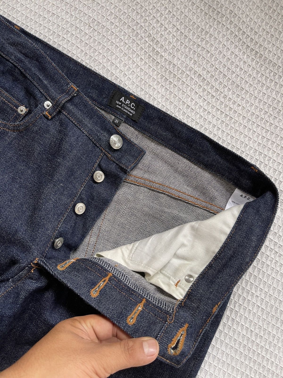 A.P.C. Rare🔥Designer A.P.C Japanese Selvedge Jeans 90’s Size US 32 / EU 48 - 7 Thumbnail