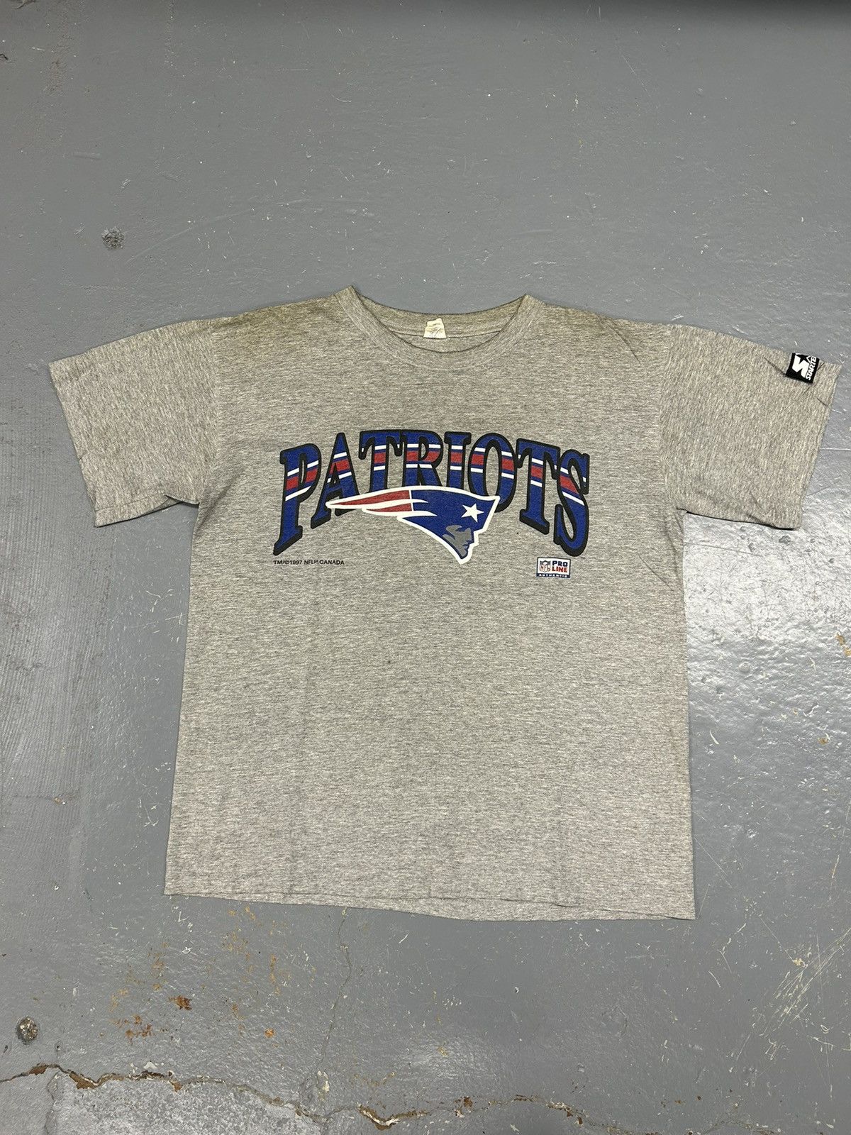 NFL Crazy Vintage 90s Essential Grey Patriots NFL Starter Shirt Size US L / EU 52-54 / 3 - 1 Thumbnail