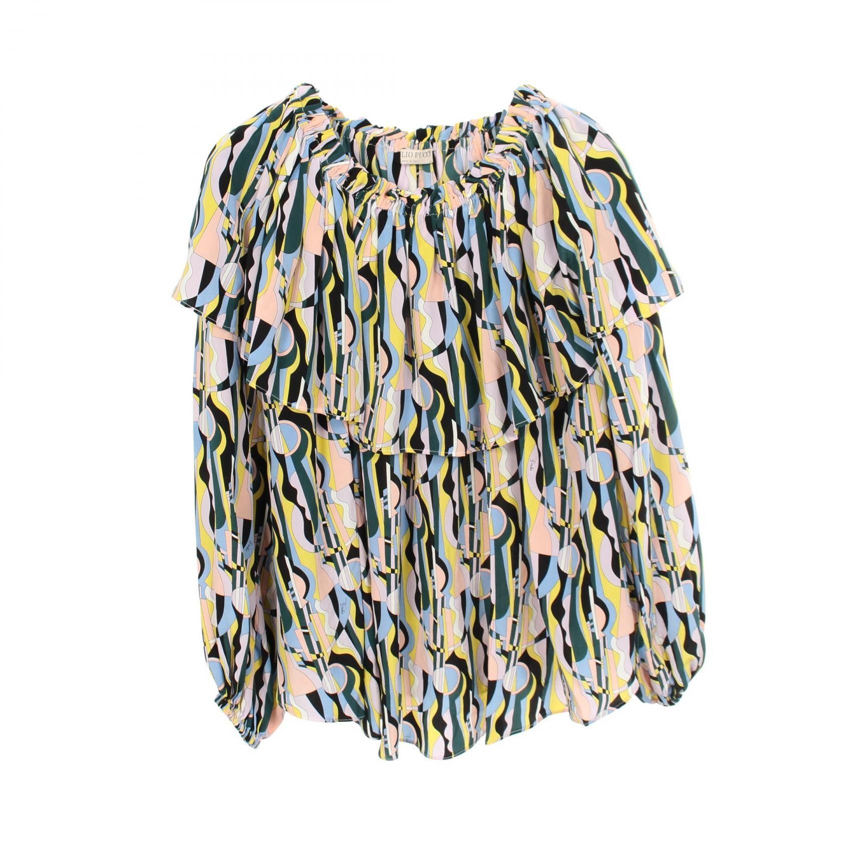 Other Pucci Emilio Pucci Silk Blouse Textile Tops DUTY FREE for USA Size ONE SIZE - 1 Thumbnail