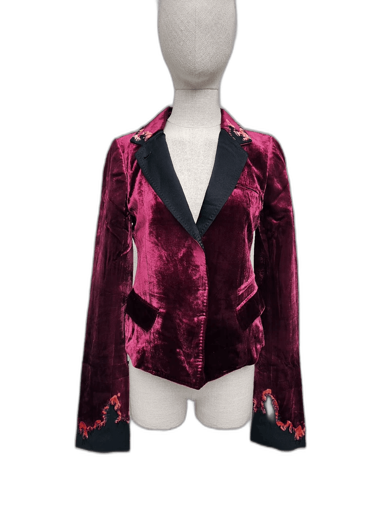 Haider Ackermann Haider Ackermann Velvet Jacket for Women-2506 Size S / US 4 / IT 40 - 1 Thumbnail
