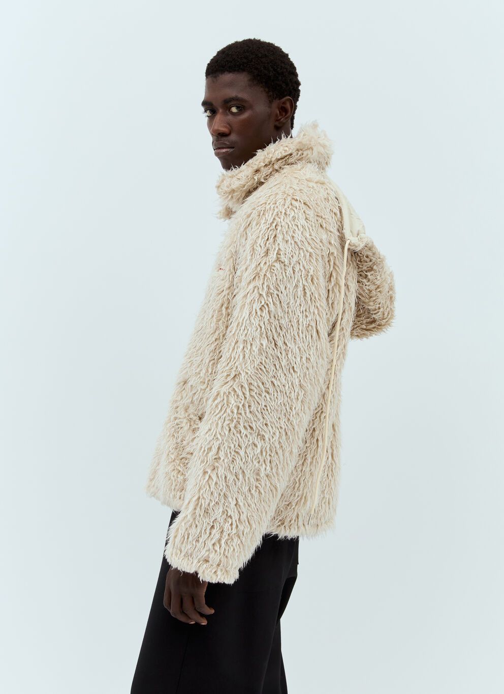 Marni o1w1db10625 Fuzzy Knit Jacket in Beige Size US M / EU 48-50 / 2 - 4 Thumbnail