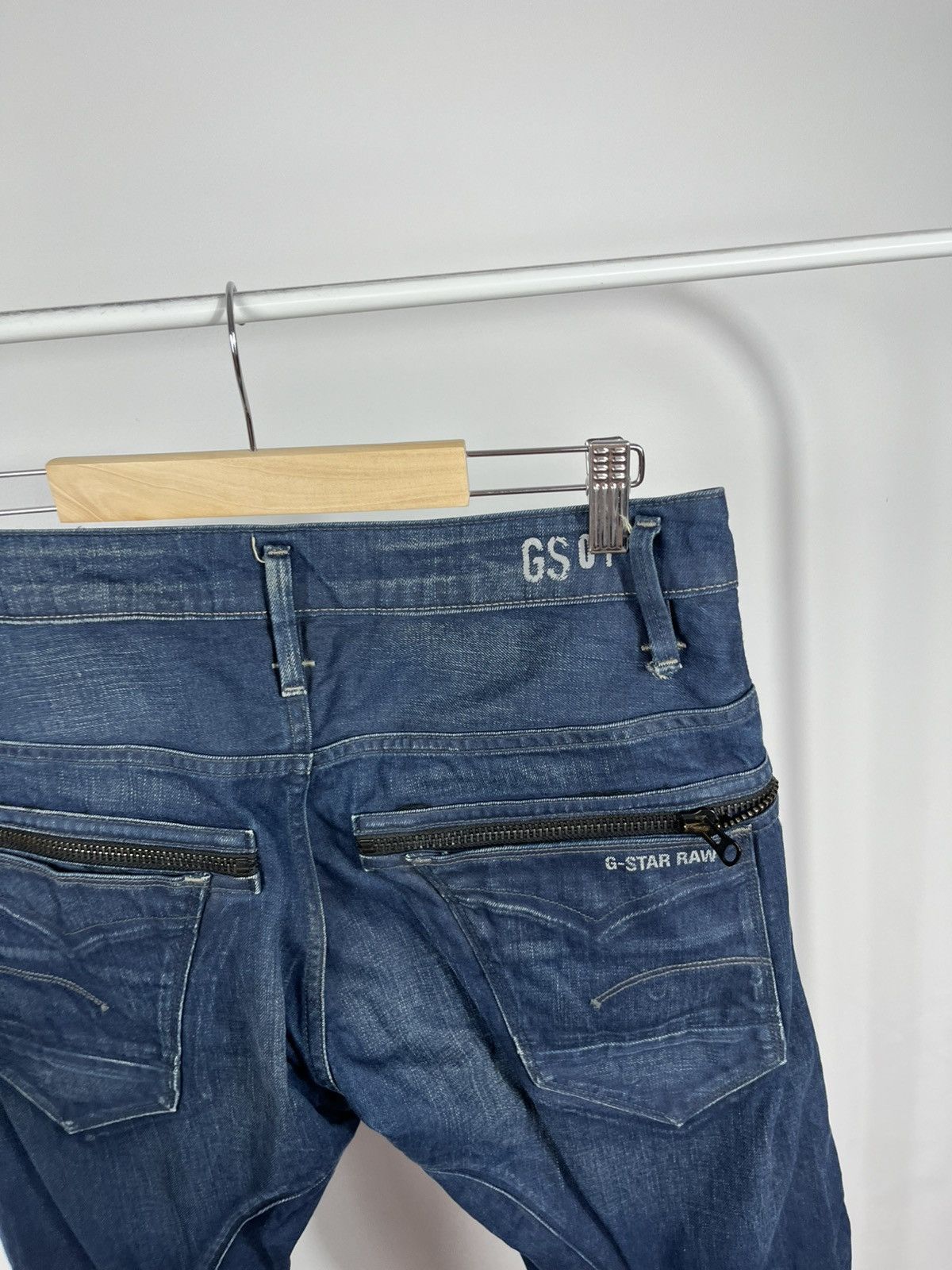 G-Star G Star RAW Arc 3D Jeans 31/32 Slim Tapered Zip Pocket Denim Size US 31 - 5 Thumbnail