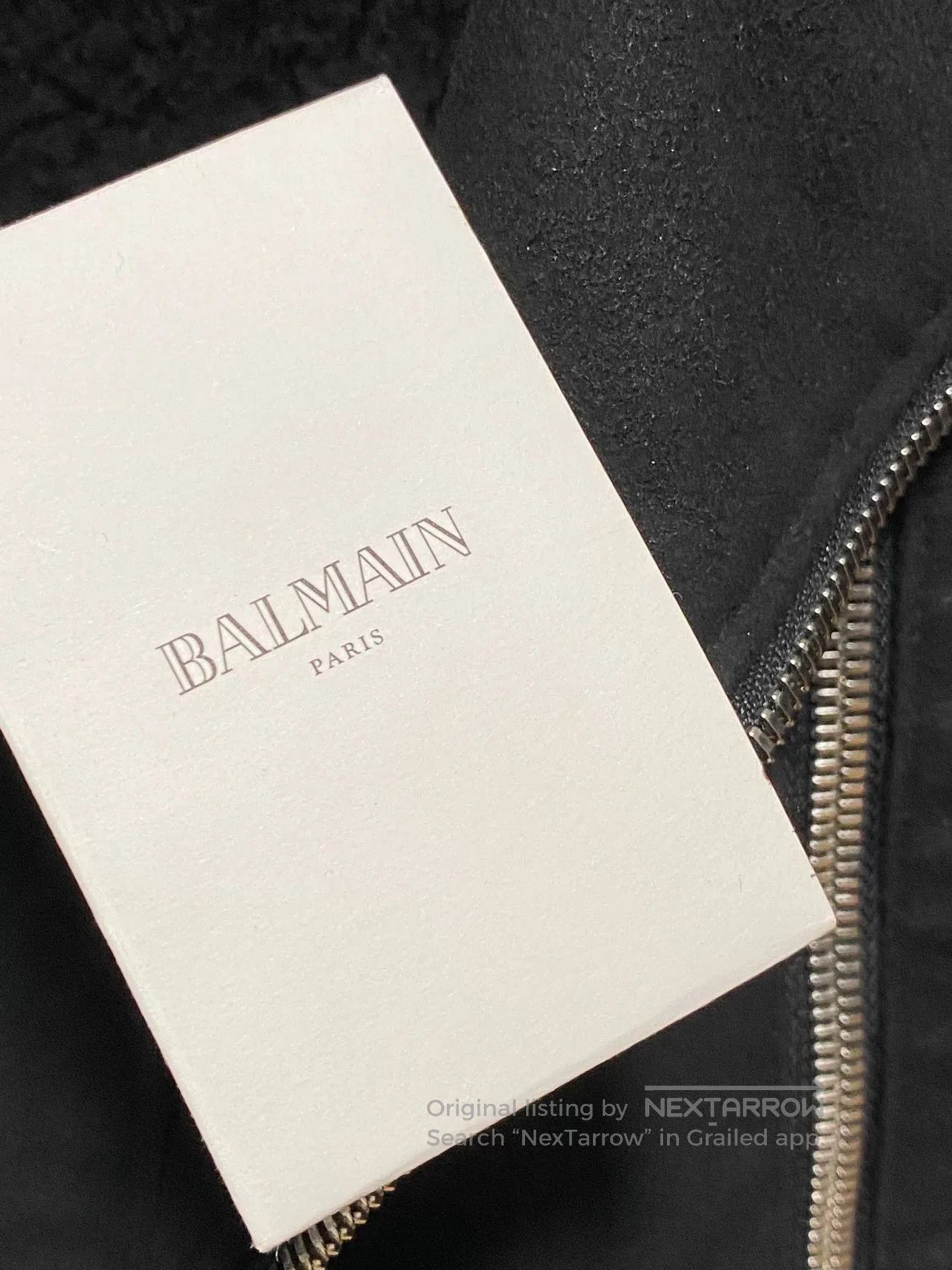 Balmain BALMAIN Biker Jacket with Asymmetrical Zipper. Size US L / EU 52-54 / 3 - 7 Thumbnail
