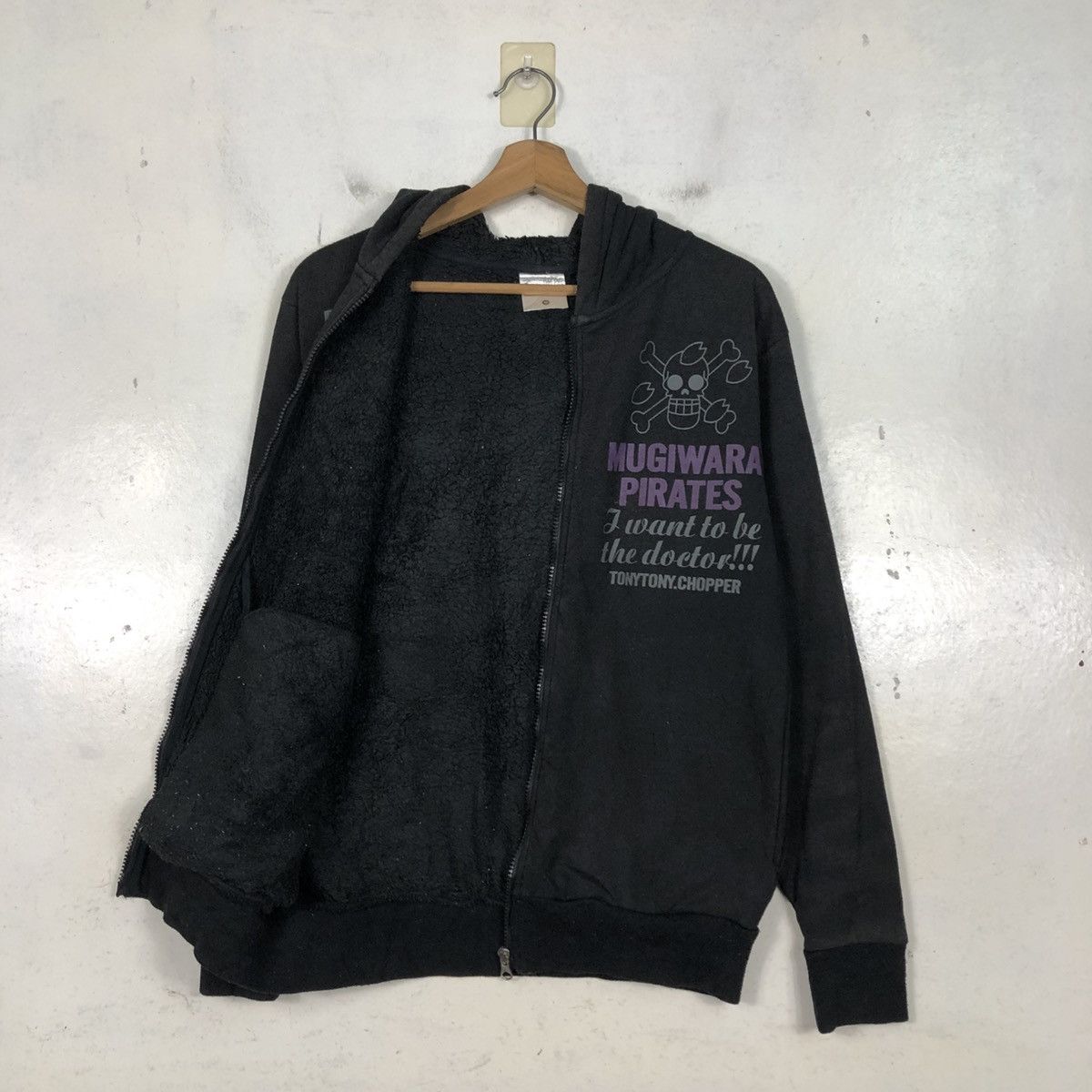 Japanese Brand 📌Cartoon Zipper Hoodie Mugiwara Pirates One Piece Big Logo Size US M / EU 48-50 / 2 - 13 Thumbnail