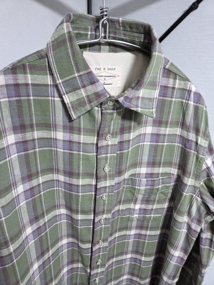 Rag & Bone **RAG & BONE Vintage Tartan Flannel Check Shirt Size US S / EU 44-46 / 1 - 3 Thumbnail