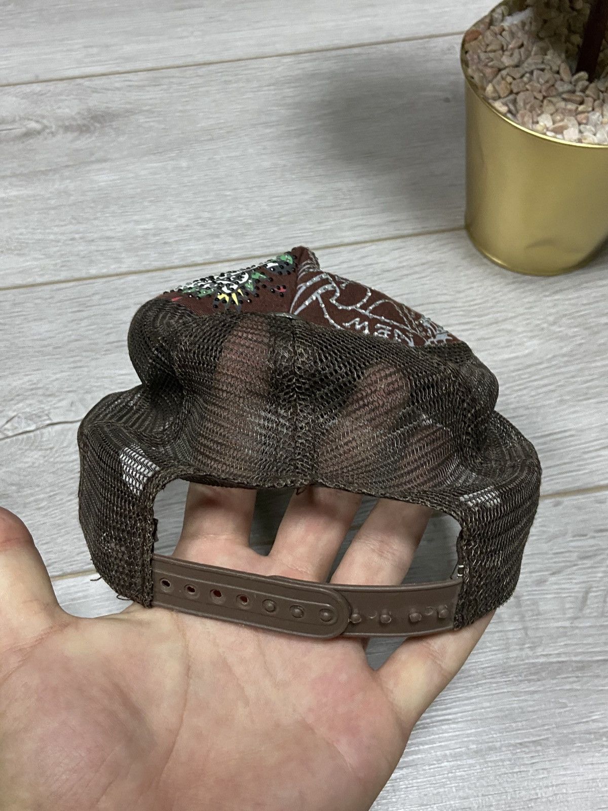 Ed Hardy Ed Hardy skull 💀 mesh trucker cap over print Size ONE SIZE - 8 Thumbnail