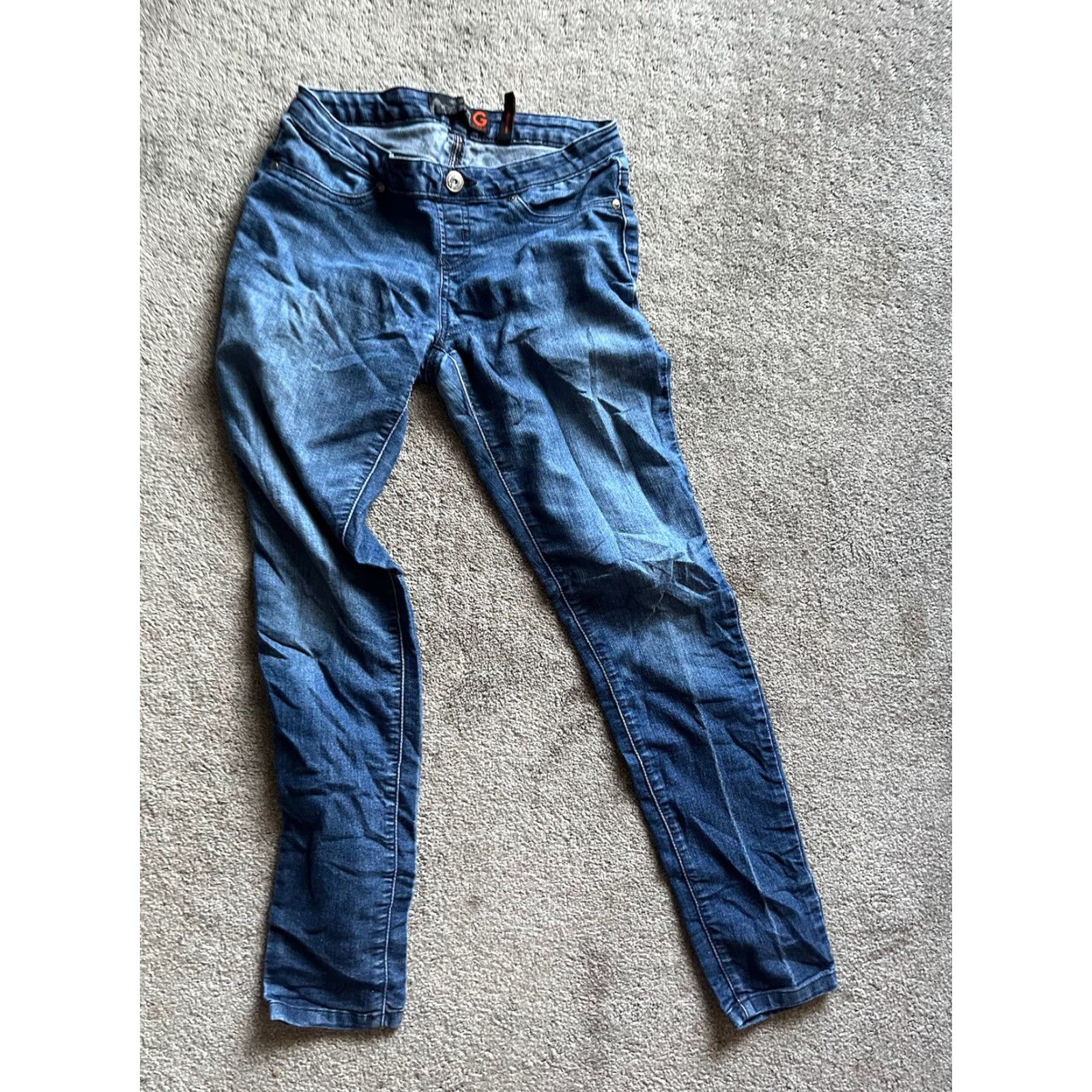 Guess G by GUESS Women Super Skinny Jeans Size 24 Blue Denim Size 42" / US 20 - 3 Thumbnail