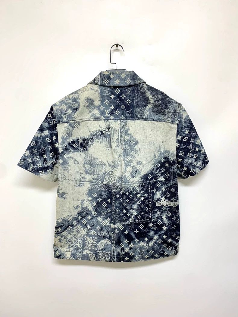 Louis Vuitton Louis Vuitton Cashew flower tie-dyed denim short-sleeved s Size US XS / EU 42 / 0 - 8 Thumbnail
