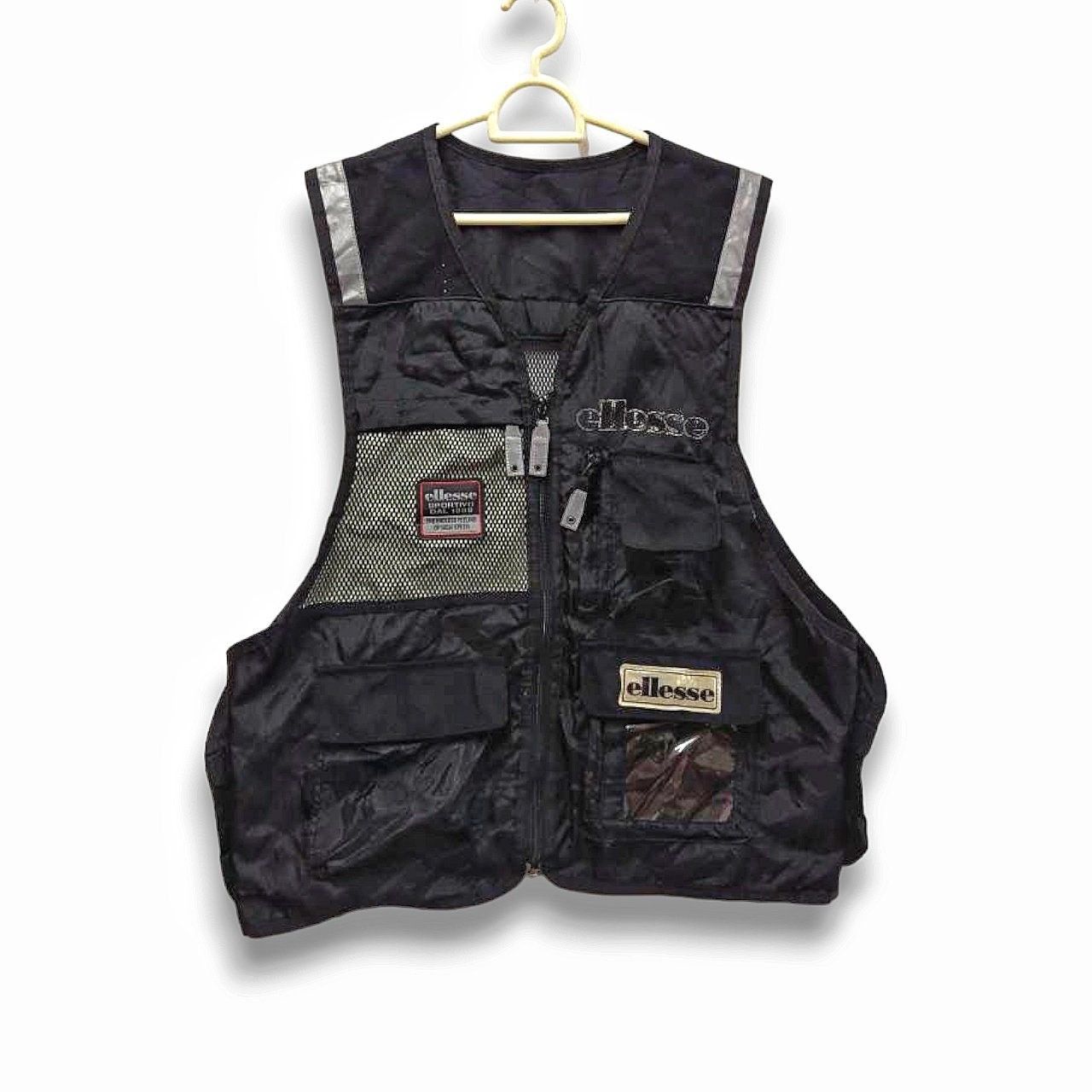 Ellesse 90s Ellese Vest Bubble pocket Spellout big logo Size US L / EU 52-54 / 3 - 1 Thumbnail