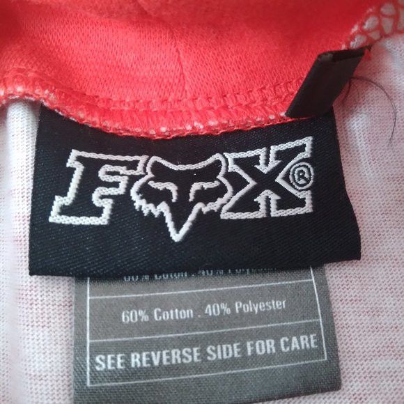 DS Vintage Fox Racing Color Block Long Sleeve T-Shirt