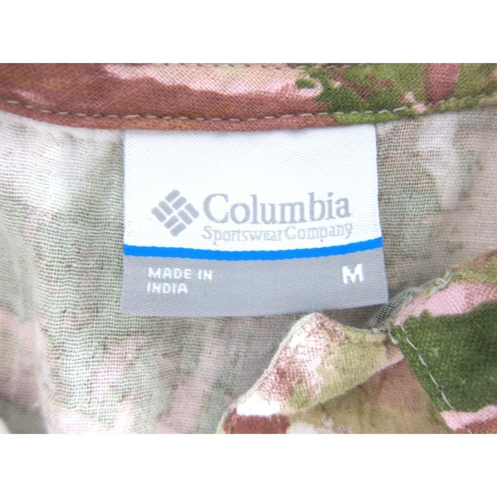 Pinko Columbia Button-Up Short Sleeve Blouse M - 100% Cotton Floral Pink Yellow Green, Womens, 100% Cotton Olors, Classic Fit, Collared Shirt Size M / US 6-8 / IT 42-44 - 3 Thumbnail