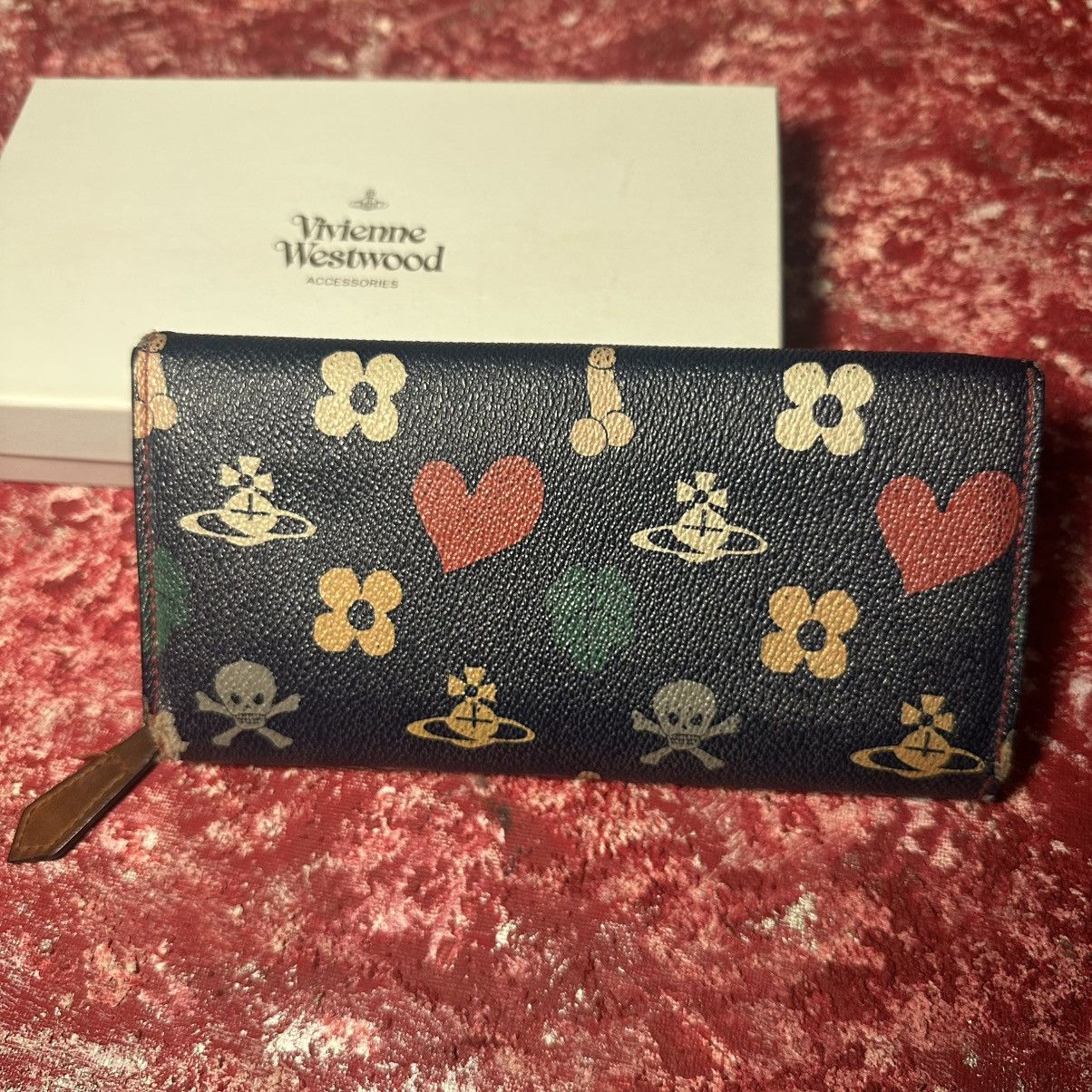 Vivienne Westwood Vivienne Westwood Orb Wallet – Rare 90s Skull Heart Size ONE SIZE - 3 Thumbnail