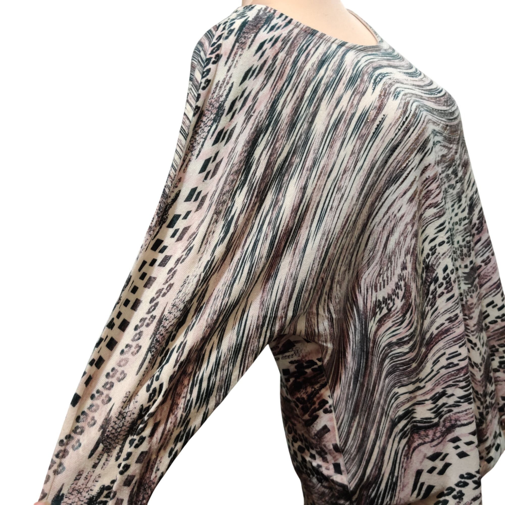 Other CJ Banks Plus Size 1X Abstract Beaded Tunic Top Batwing Slee Size XL / US 12-14 / IT 48-50 - 3 Thumbnail