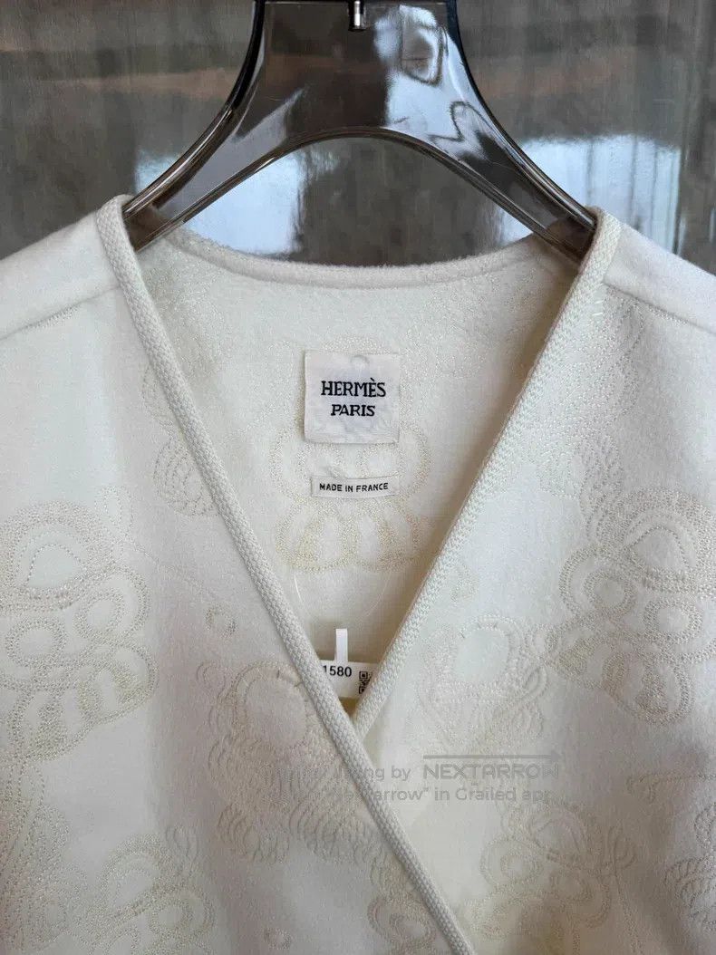 Hermes Hermes Short cashmere coat Size XXS / US 00 / IT 34 - 3 Thumbnail