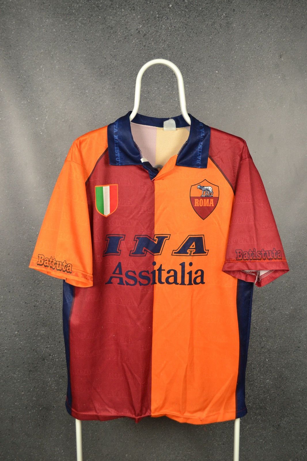 Vintage As Roma Vintage Football Shirt Soccer Jersey BATISTUTA #20 Size US L / EU 52-54 / 3 - 2 Thumbnail