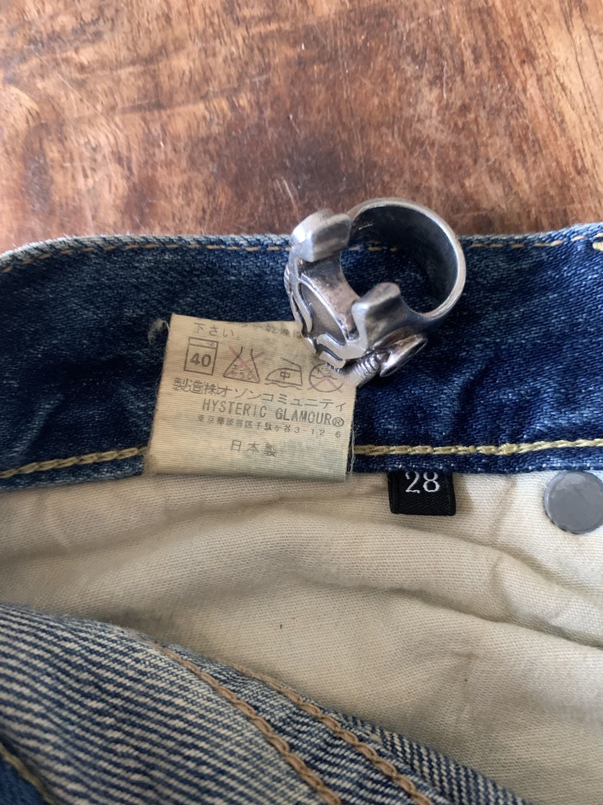 2000s Hysteric Glamour Studded Tsugi Hagi Patchwork Jeans