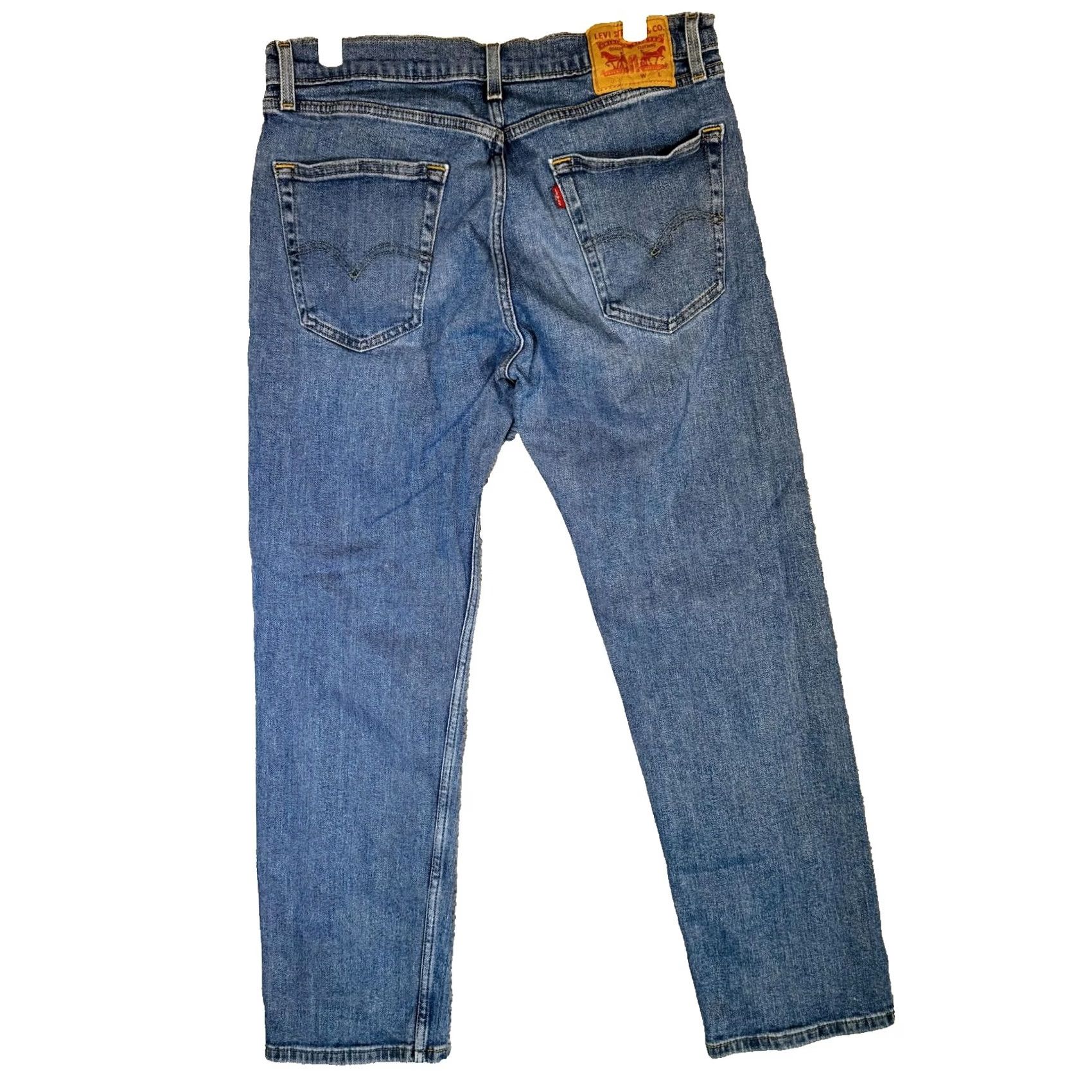 Levi's Levi's 505 Jeans Mens 32x30 Blue Medium Wash Slim Tapered Denim Zip Fly Size US 32 / EU 48 - 7 Thumbnail