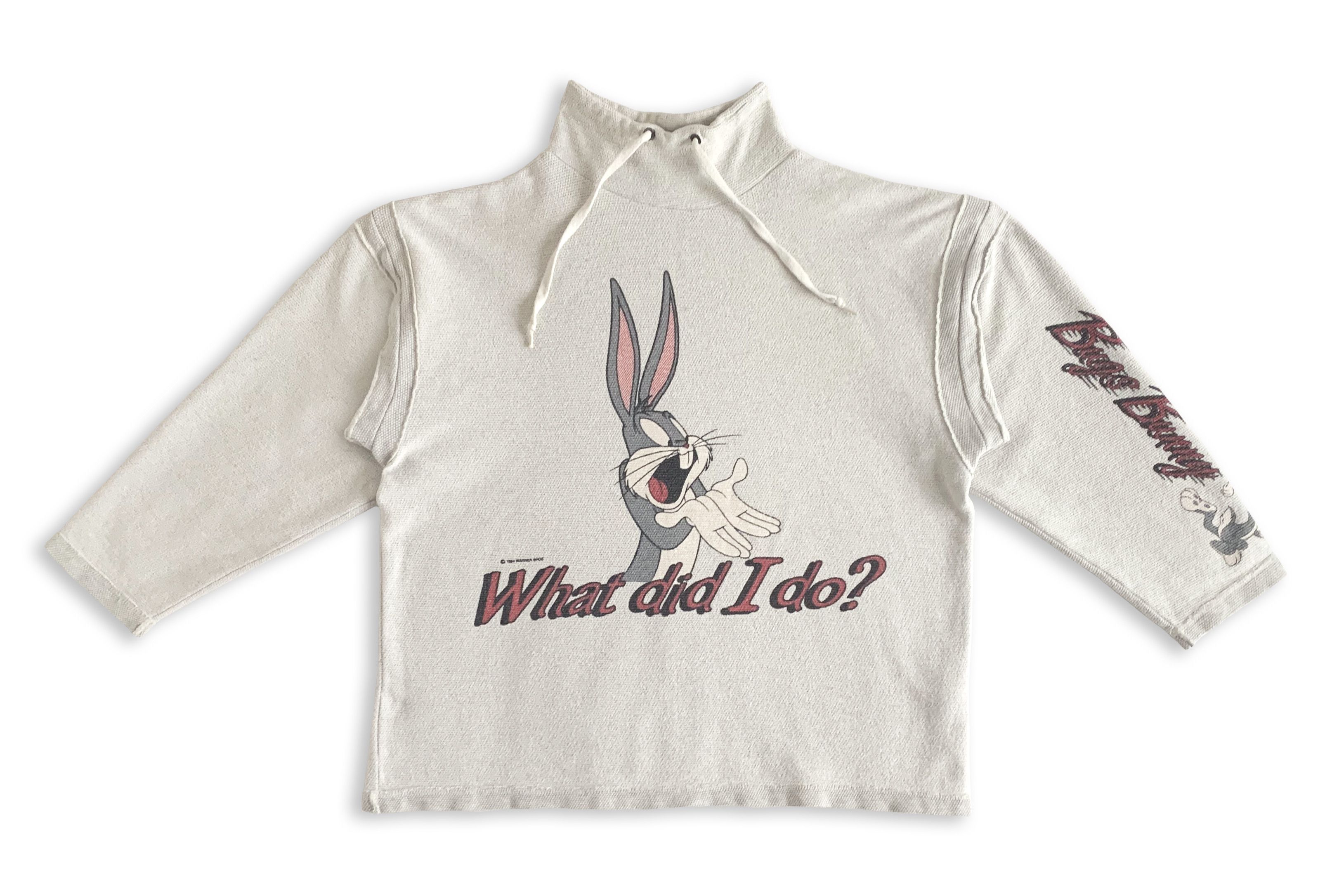 Other Vintage 1994 BUGS BUNNY Sweatshirt Long sleeve What did I do Size US S / EU 44-46 / 1 - 8 Thumbnail