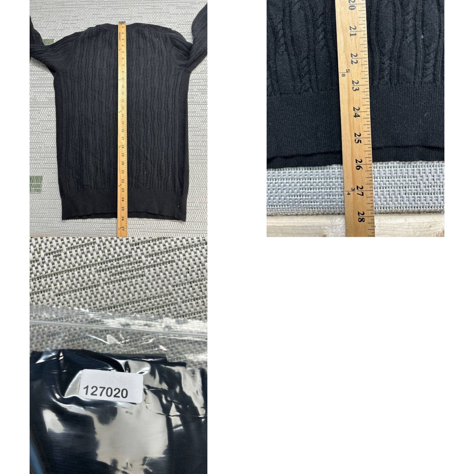 Banana Republic Banana Republic Sweater Womens Medium Black Merino Wool Cable Knit Pullover Warm Fall Winter Casual Size M / US 6-8 / IT 42-44 - 8 Thumbnail