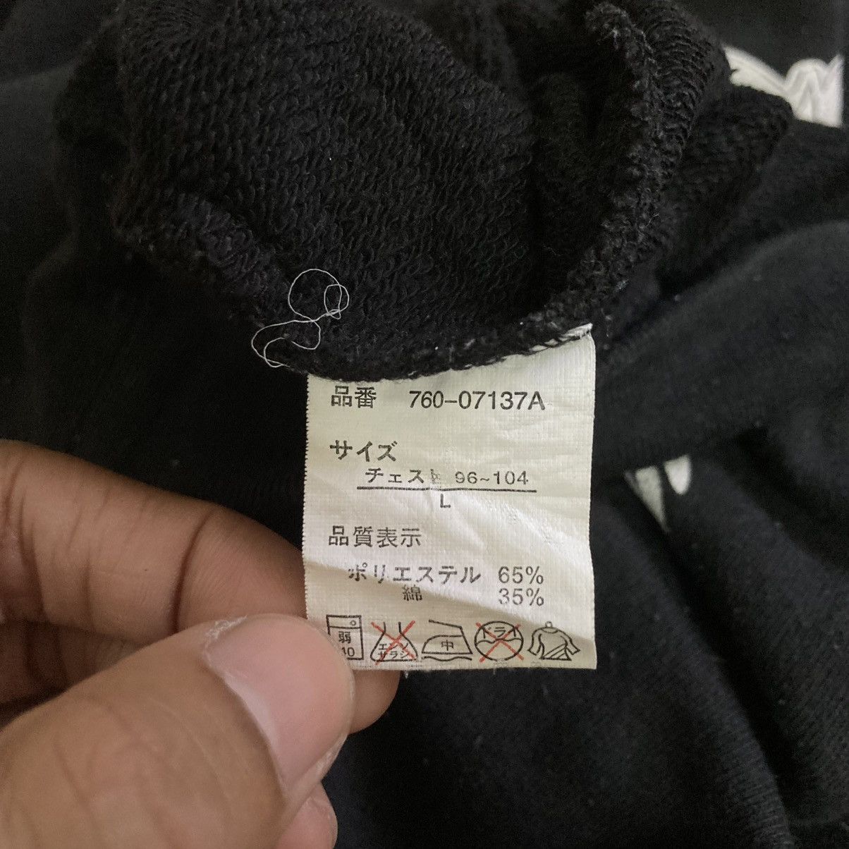 Le Grande Bleu (L.G.B.) 🇯🇵 Y2K ALL IS VANITY WORDING DRAGON SWEATSHIRT Size US L / EU 52-54 / 3 - 16 Thumbnail