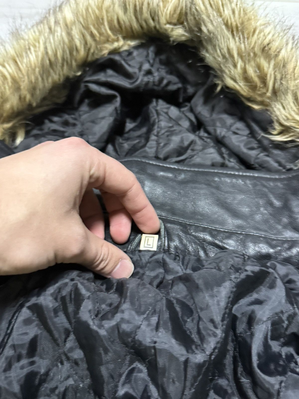 Genuine Leather Leather N2B bomber archive jacket vintage opium avant garde Size L / US 10 / IT 46 - 5 Thumbnail