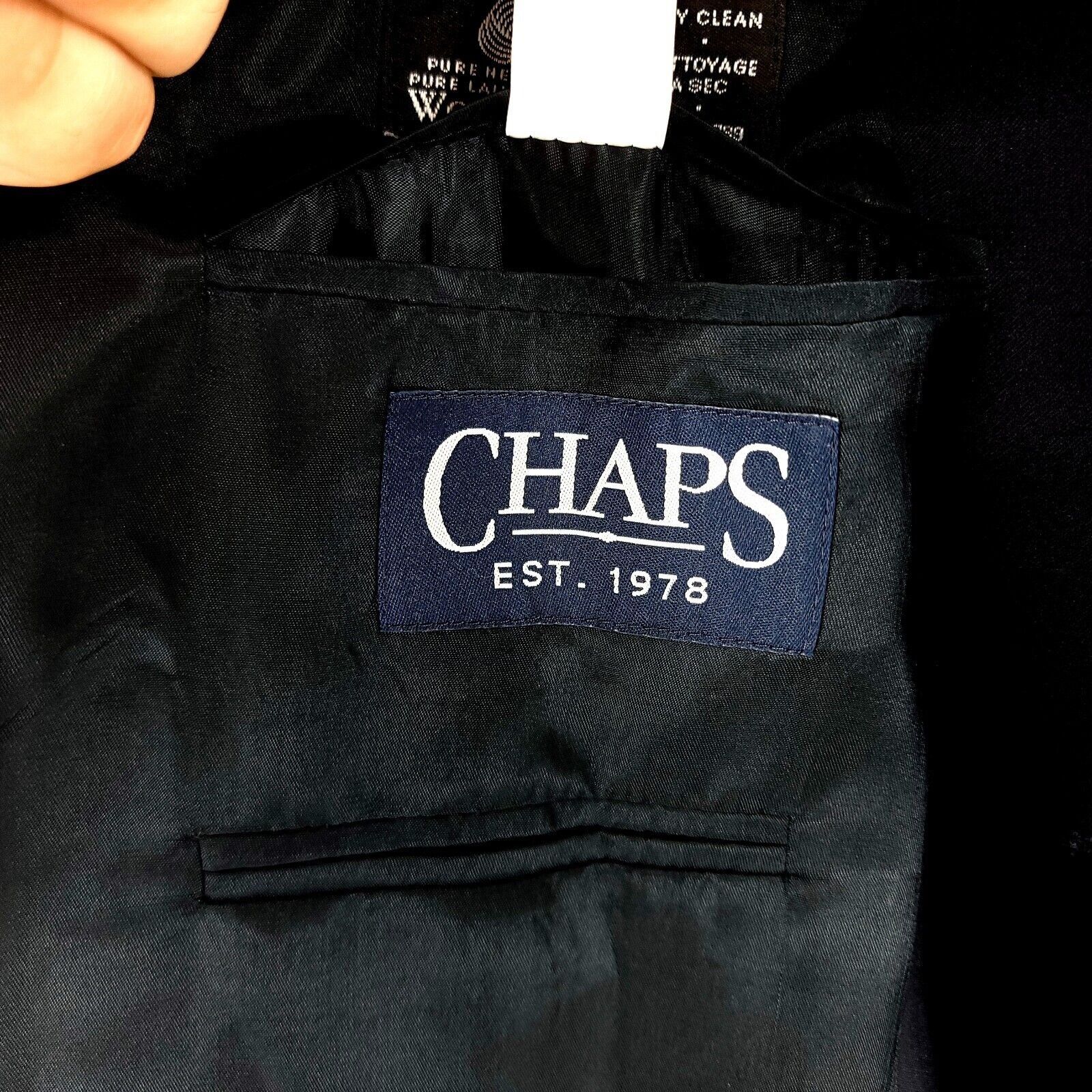 Chaps Chaps Wool 2 Gold Button Blazer 44L Blue Size 44L - 7 Thumbnail