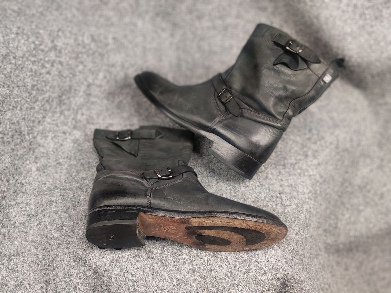 Belstaff Belstaff Endurance motorcycle Ankle Black Leather Logo Boots Size US 10 / IT 40 - 4 Thumbnail