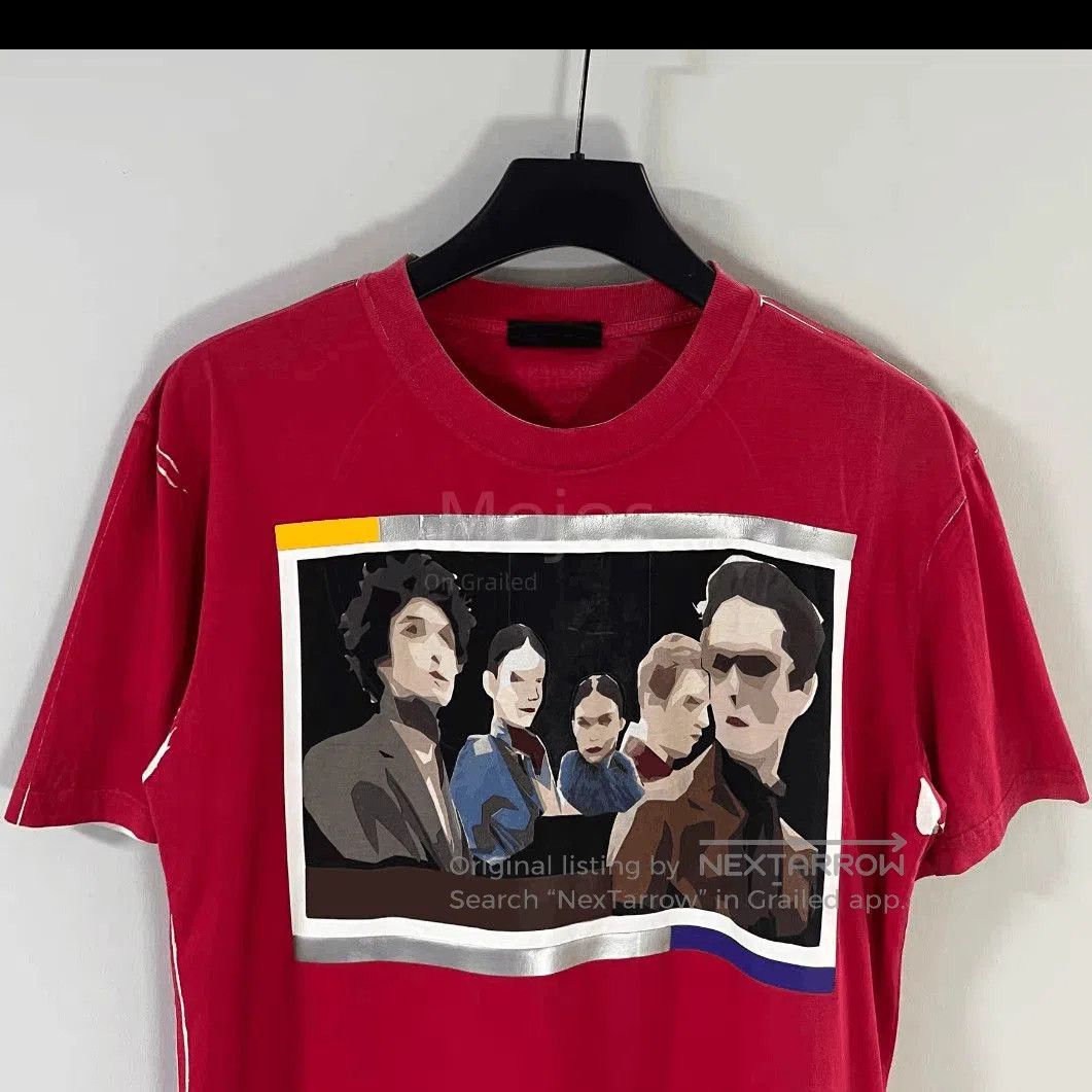 Prada Sz L Prada Figures Painting Red Tee. Size US L / EU 52-54 / 3 - 3 Thumbnail