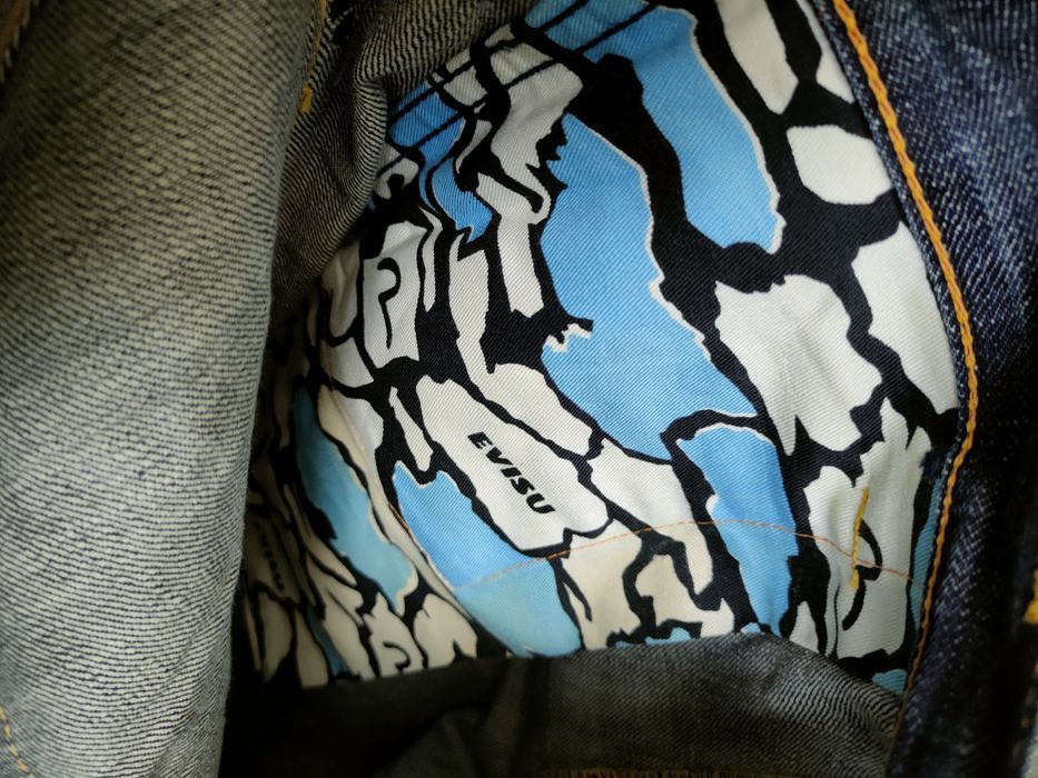 Evisu × Japanese Brand 💥RARE Evisu Lot 5506 hard denim distressed japan #46-896DLL Size US 34 / EU 50 - 13 Thumbnail