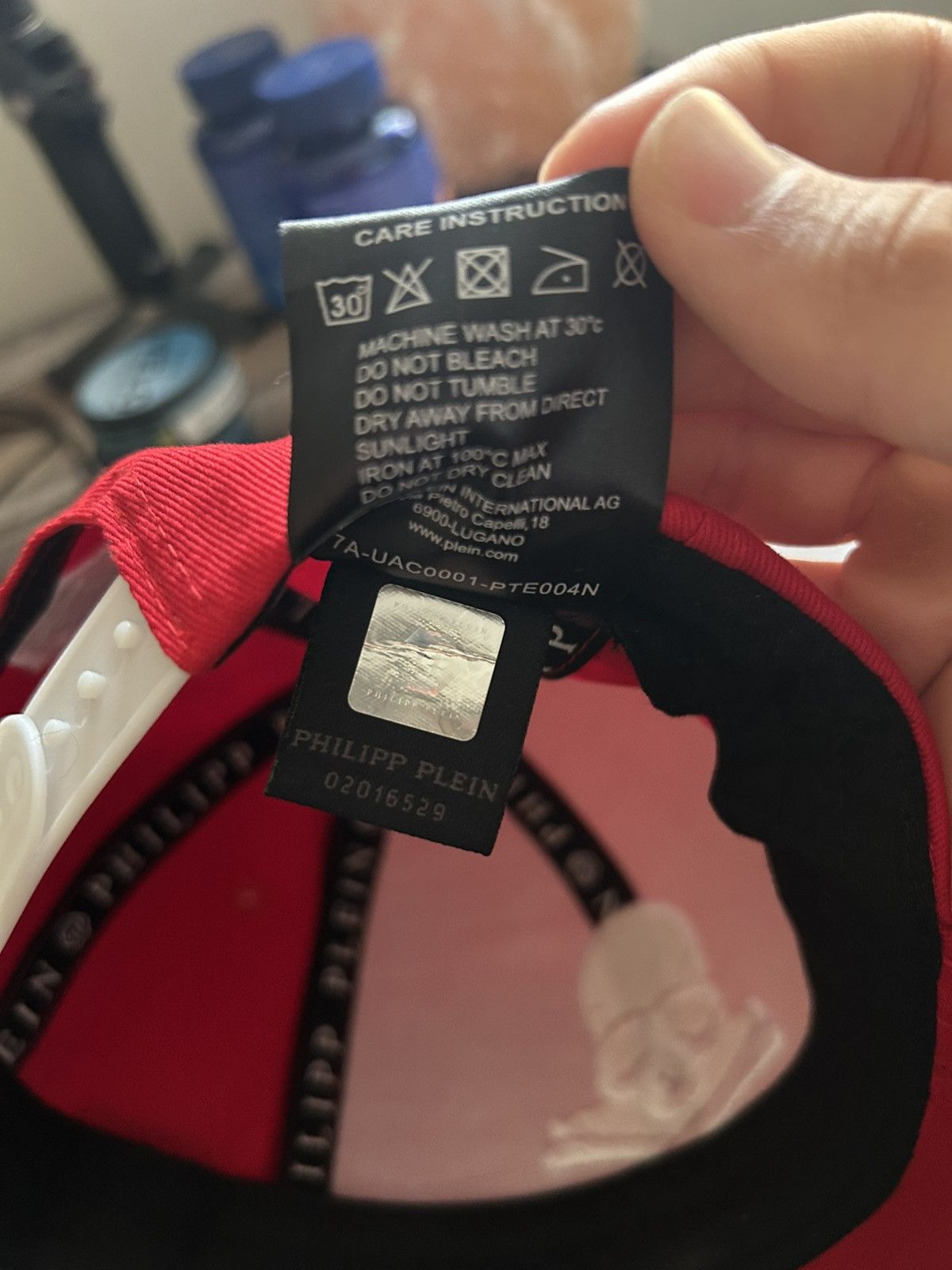 Philipp Plein Philip Plein Red Skull Hat Size ONE SIZE - 10 Thumbnail