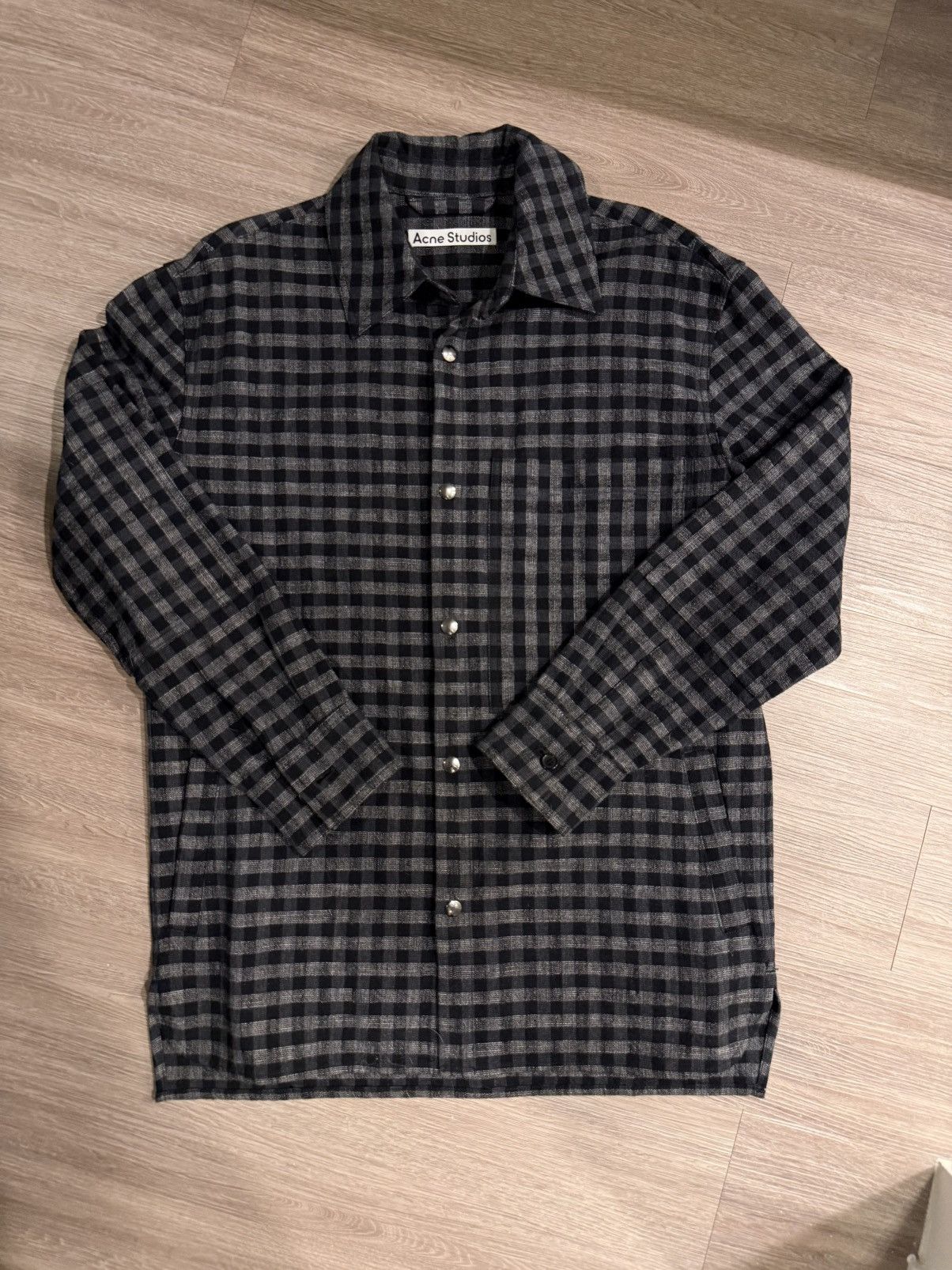 Acne Studios Acne Studios Check Overshirt Size US XL / EU 56 / 4 - 1 Thumbnail