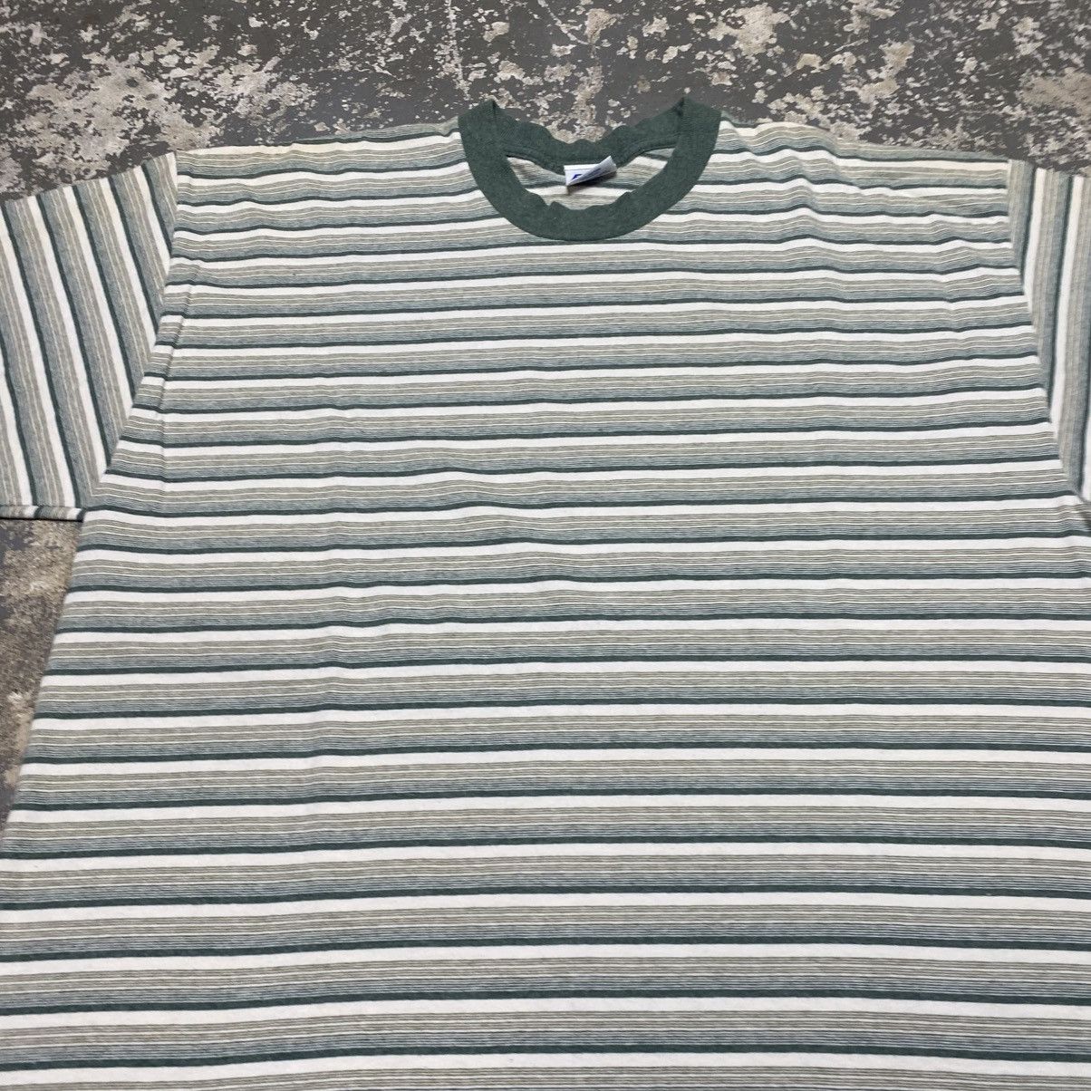 Vintage Vintage Fun Tees Green White Striped 80s Tshirt Size US L / EU 52-54 / 3 - 8 Thumbnail