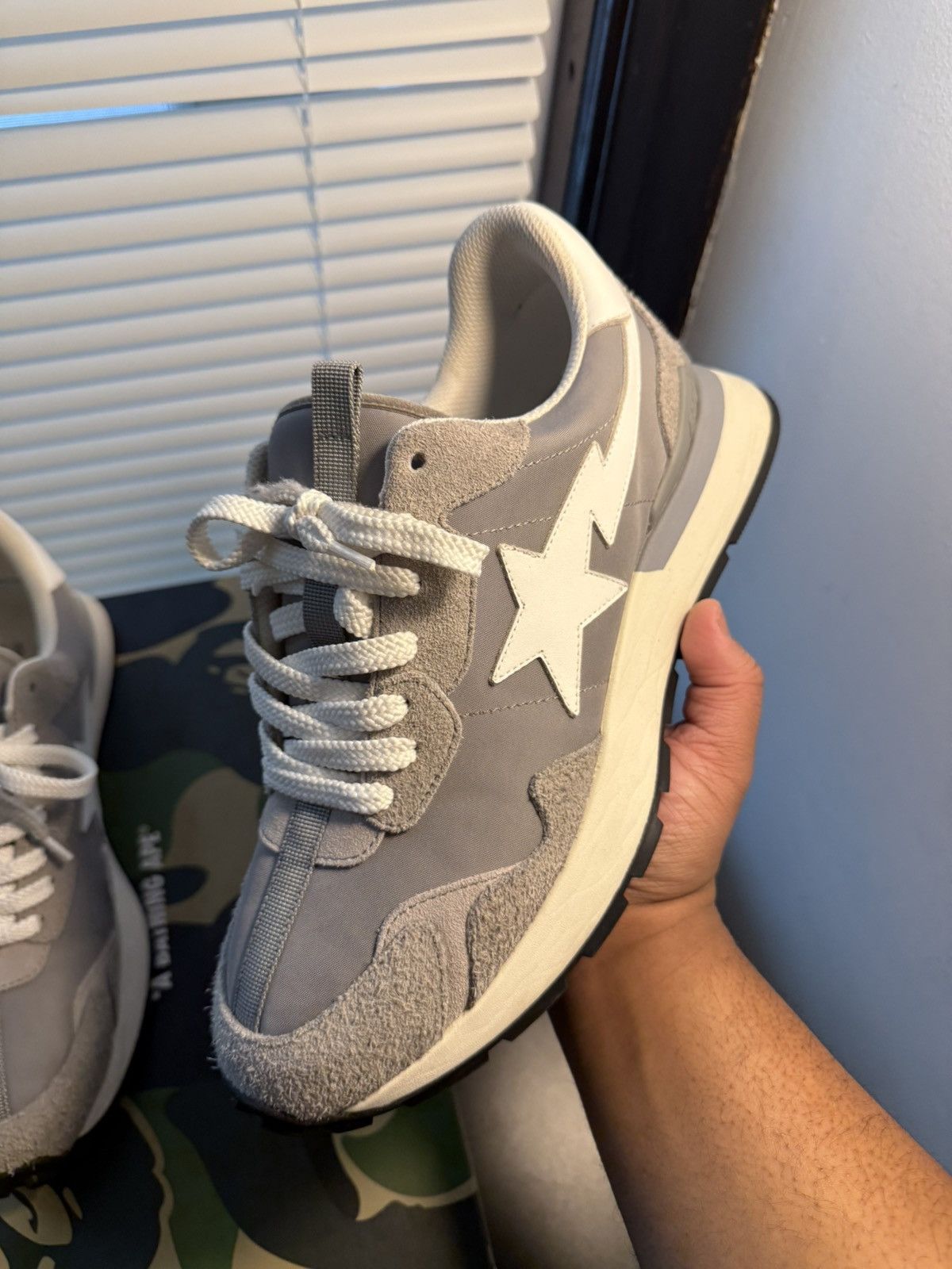 Bape Bape Roadsta Express Grey Size 11 US / 44 EU Size US 11 / EU 44 - 4 Thumbnail