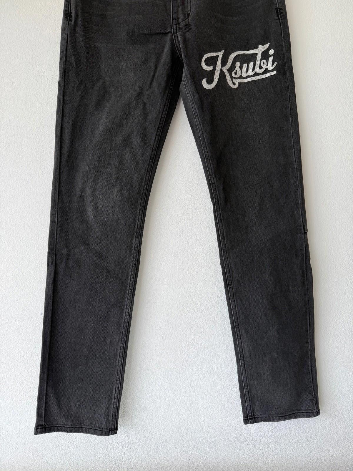 Ksubi new Ksubi mens jeans chitch powder grey black outfield 32 Size US 32 / EU 48 - 3 Thumbnail