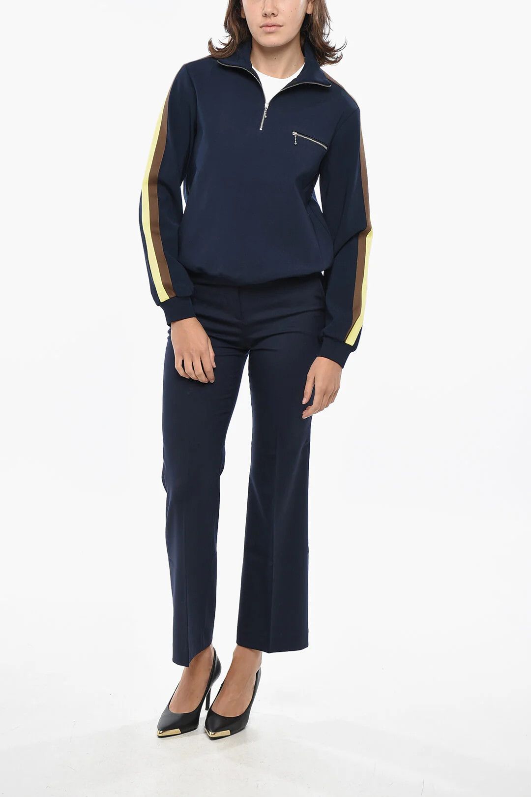 Tory Burch og1mm0426 Nylon Sweatshirt in Blue Size XS / US 0-2 / IT 36-38 - 4 Thumbnail