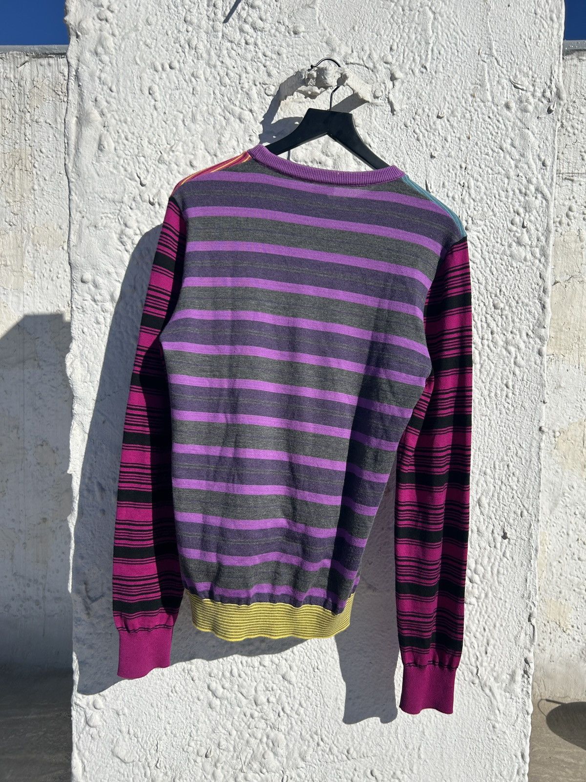 Loewe Multi colors stripes crewneck sweater Size US M / EU 48-50 / 2 - 2 Thumbnail