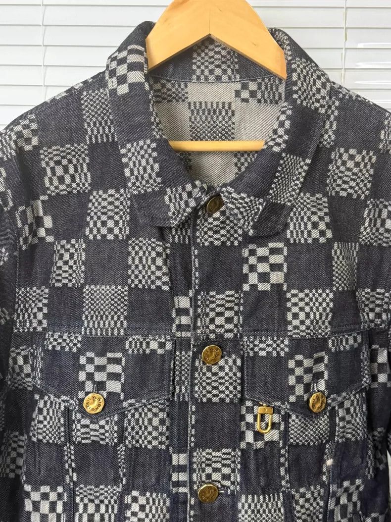 Louis Vuitton Louis Vuitton Checkerboard denim jacket Size US M / EU 48-50 / 2 - 3 Thumbnail