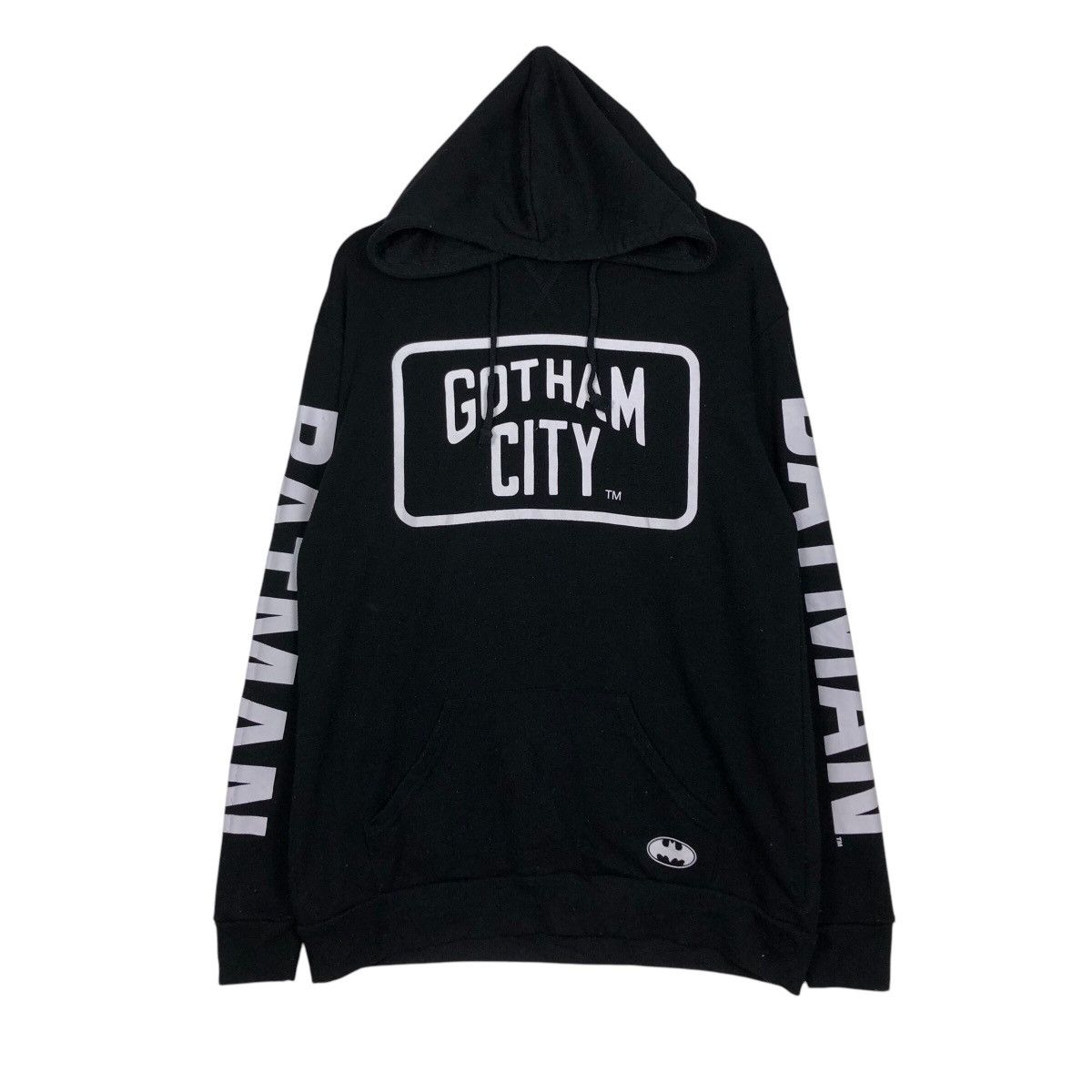 Japanese Brand 📌Vintage Batman Hoodie Pull Over Big Logo Gotham City Size US XL / EU 56 / 4 - 2 Thumbnail