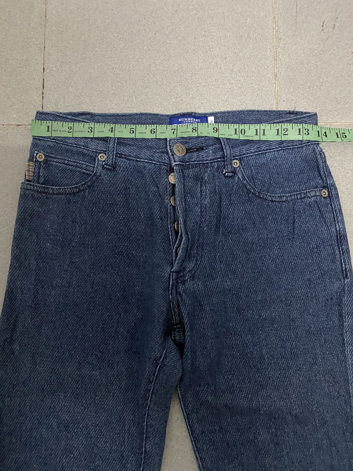 Burberry × Japanese Brand × Vintage Vintage Burberry NovaChek Blue Label Denim Jeans Size 25" / US 0 / IT 36 - 10 Thumbnail